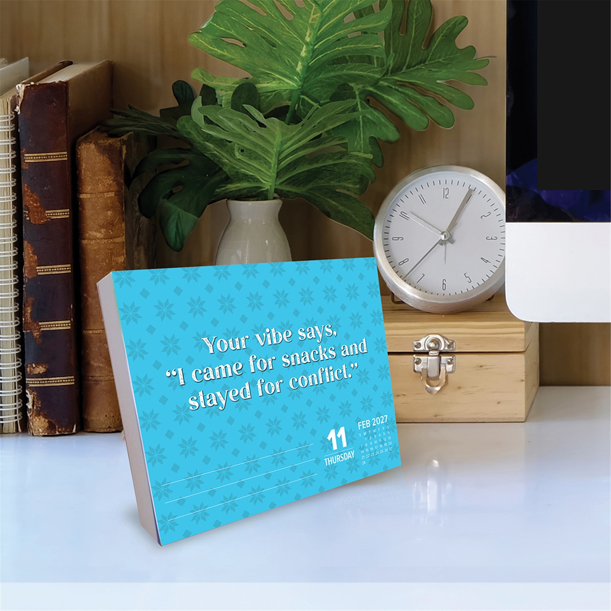 Sprinkle Sarcasm Like Confetti 2027 Box Calendar - Online Only