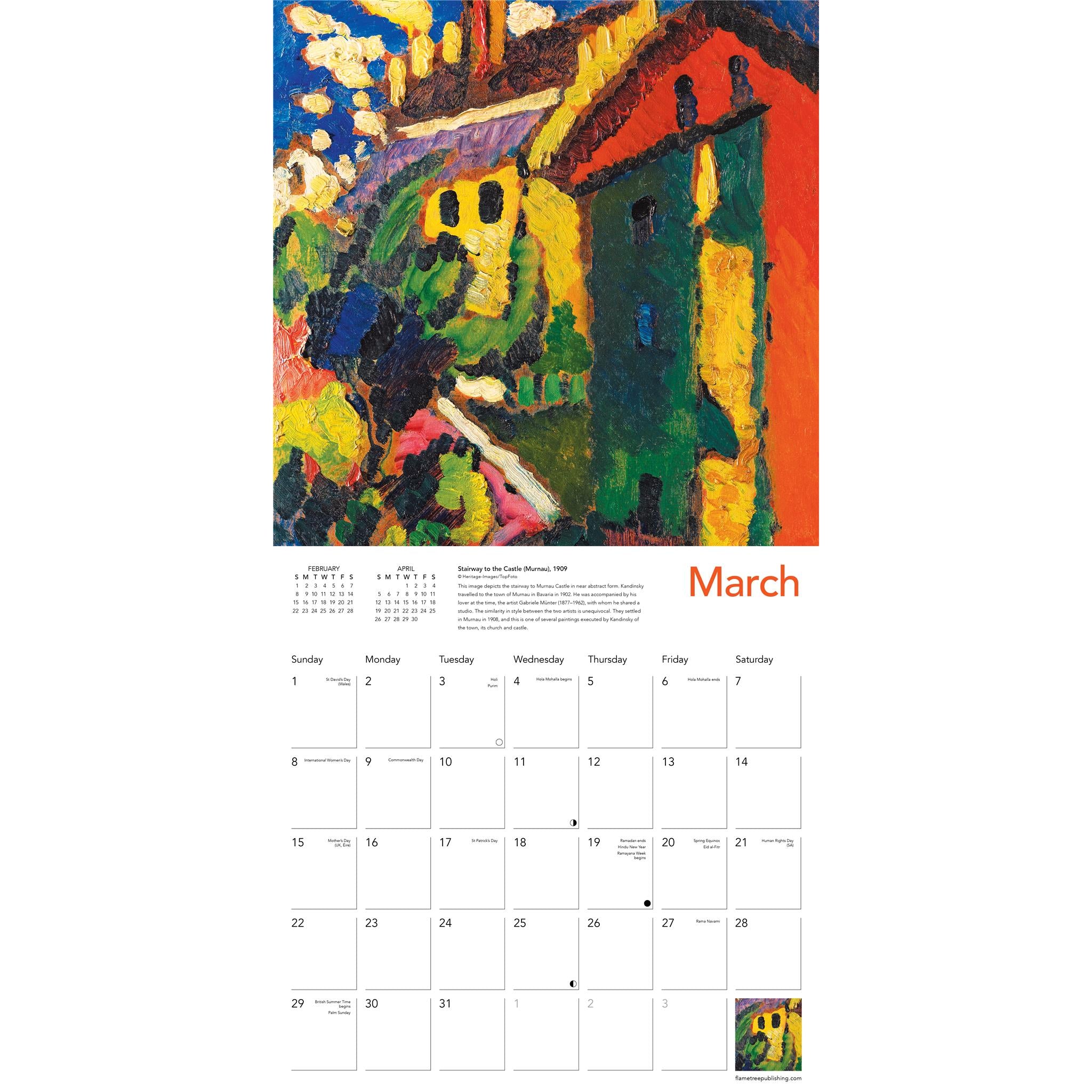 Calendrier mural Wassily Kandinsky 2026