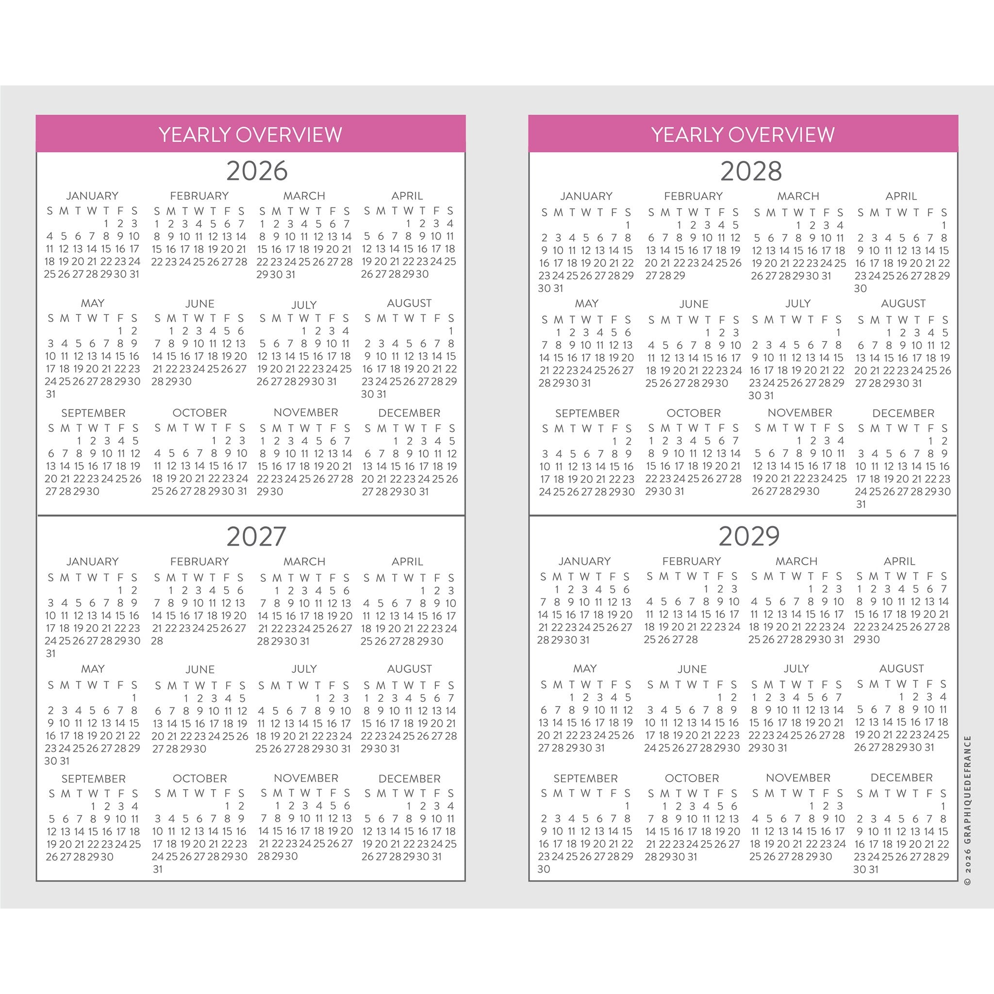 Floral 2026-2028 2-Year Pocket Planner