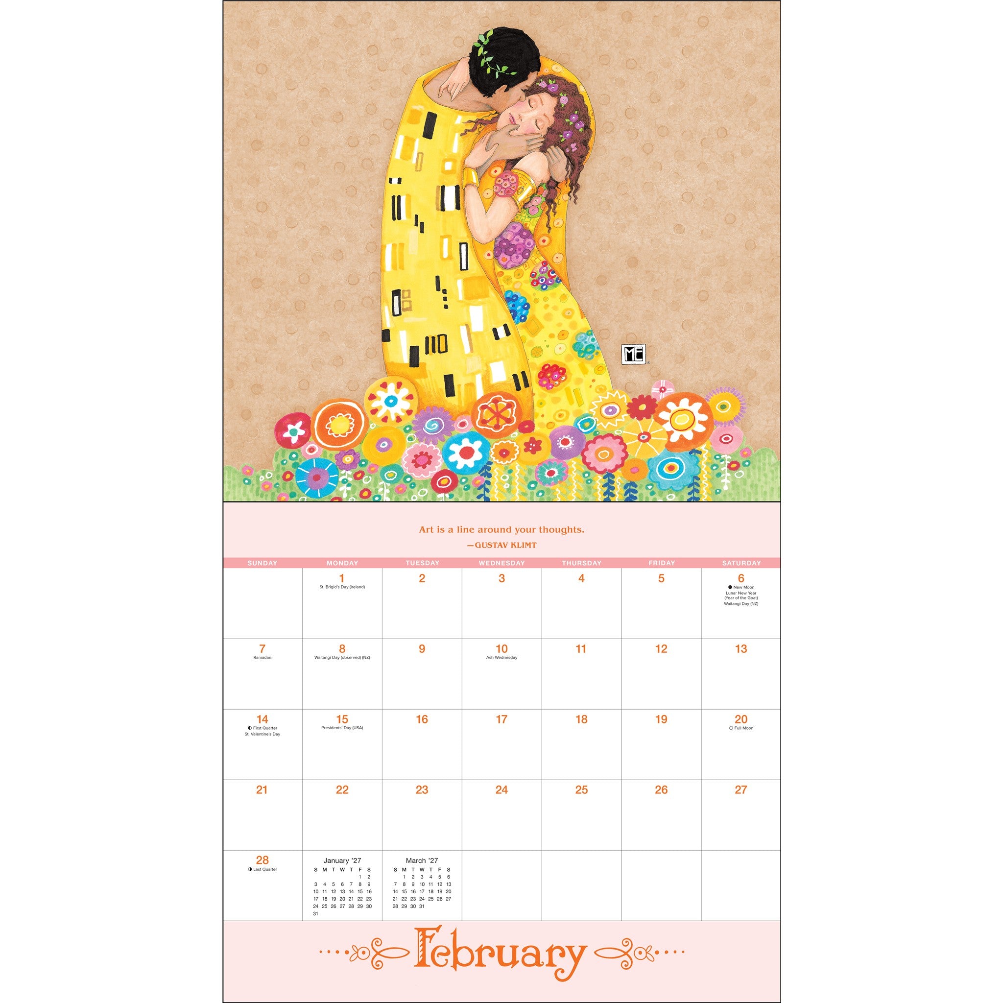 Calendrier mural 2027 « ME and the Masterpieces » de Mary Engelbreit