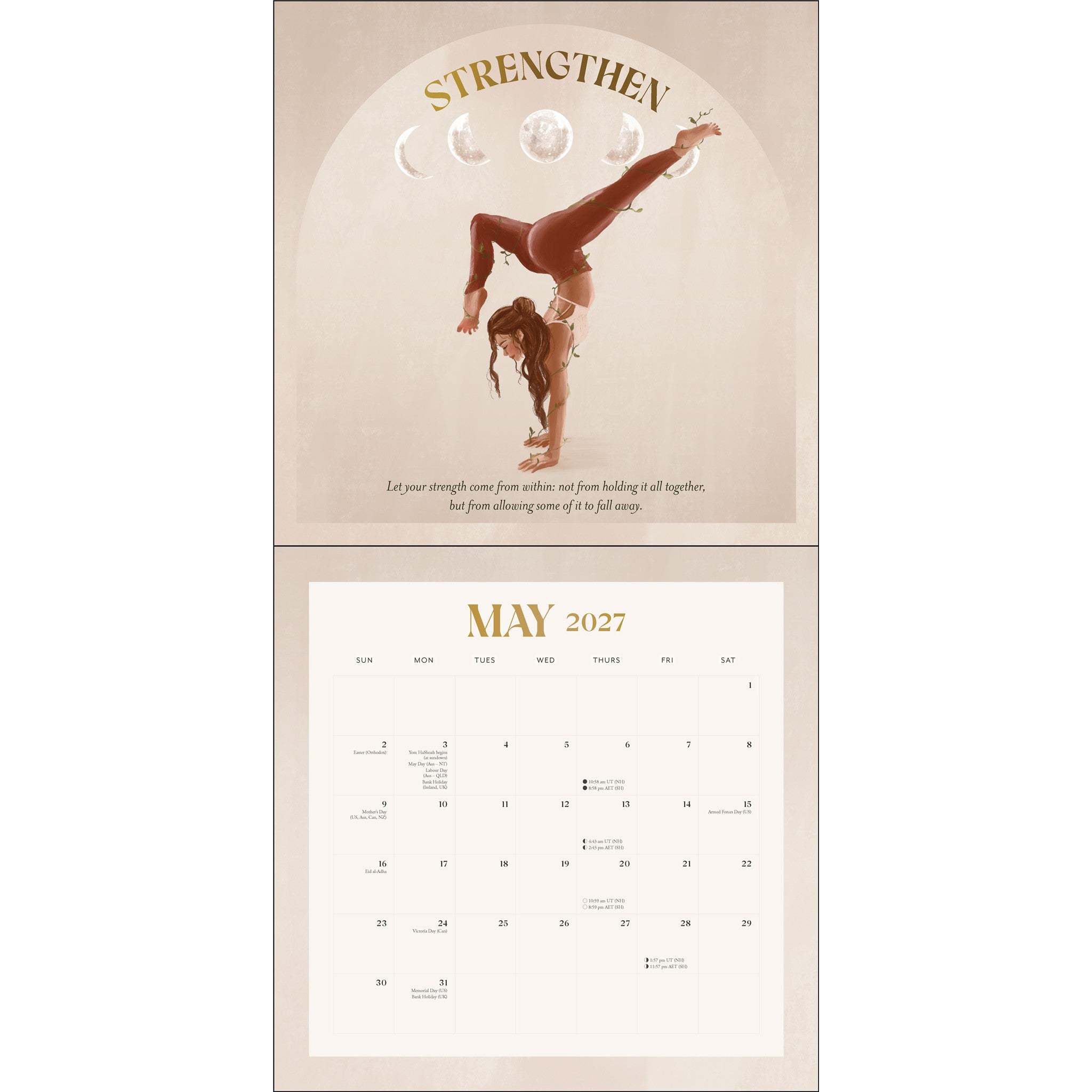 Calendrier mural Yoga Magic 2027