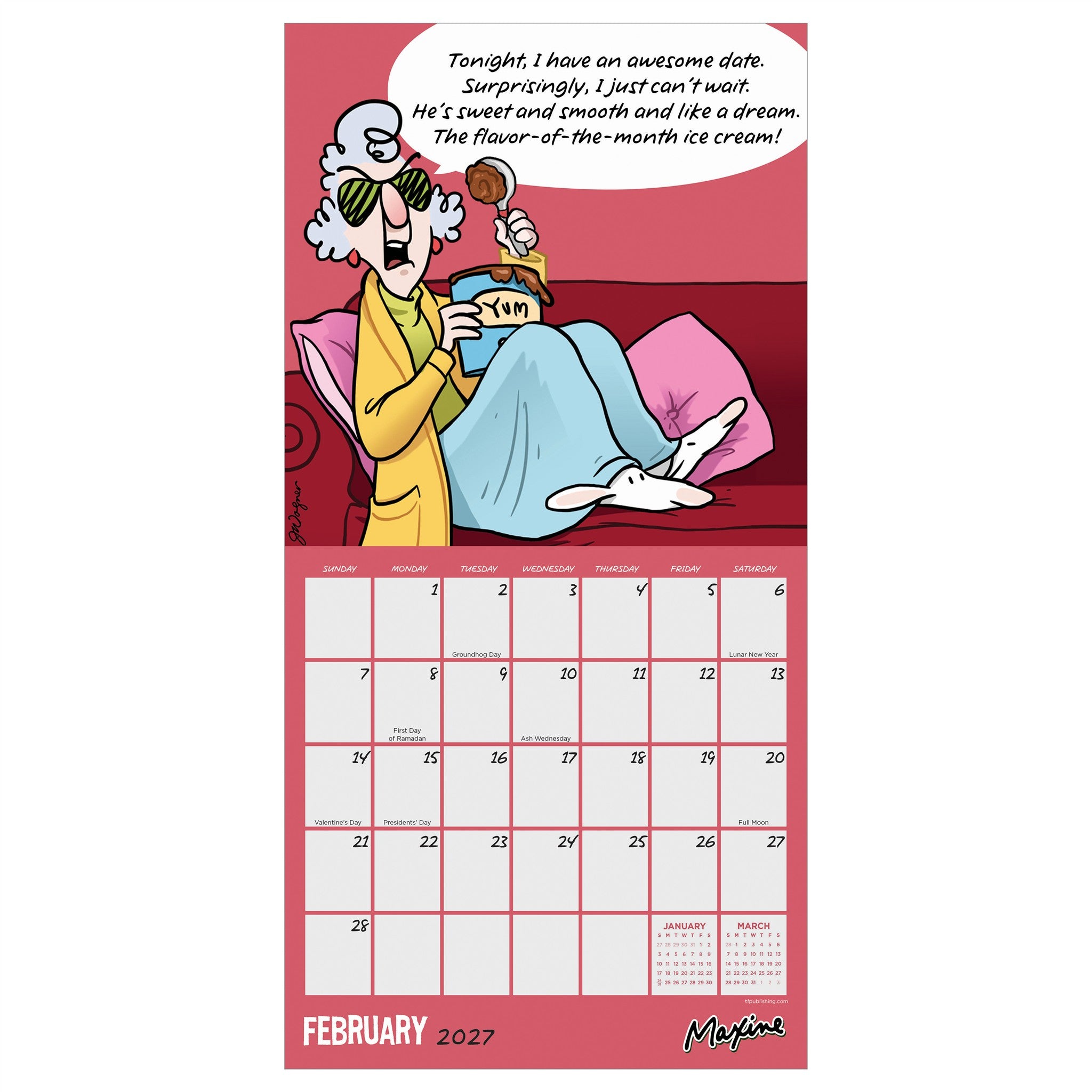 Maxine 2027 Mini Calendar