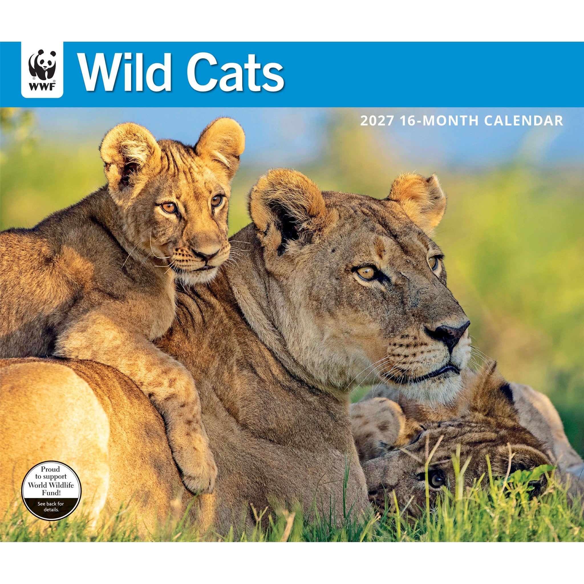 Calendrier mural World Wildlife Fund Chats sauvages 2027