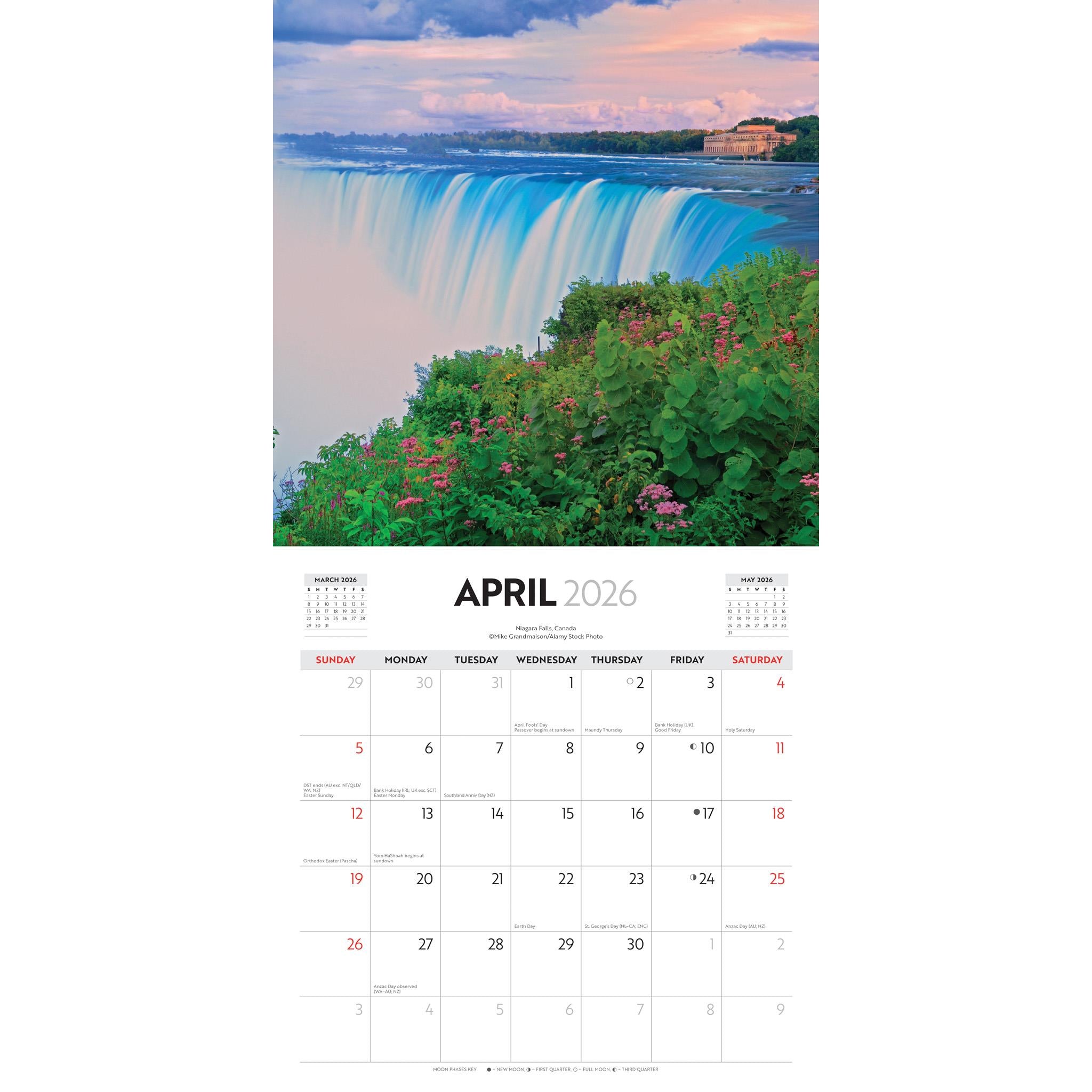 I Love Travel 2026 Wall Calendar