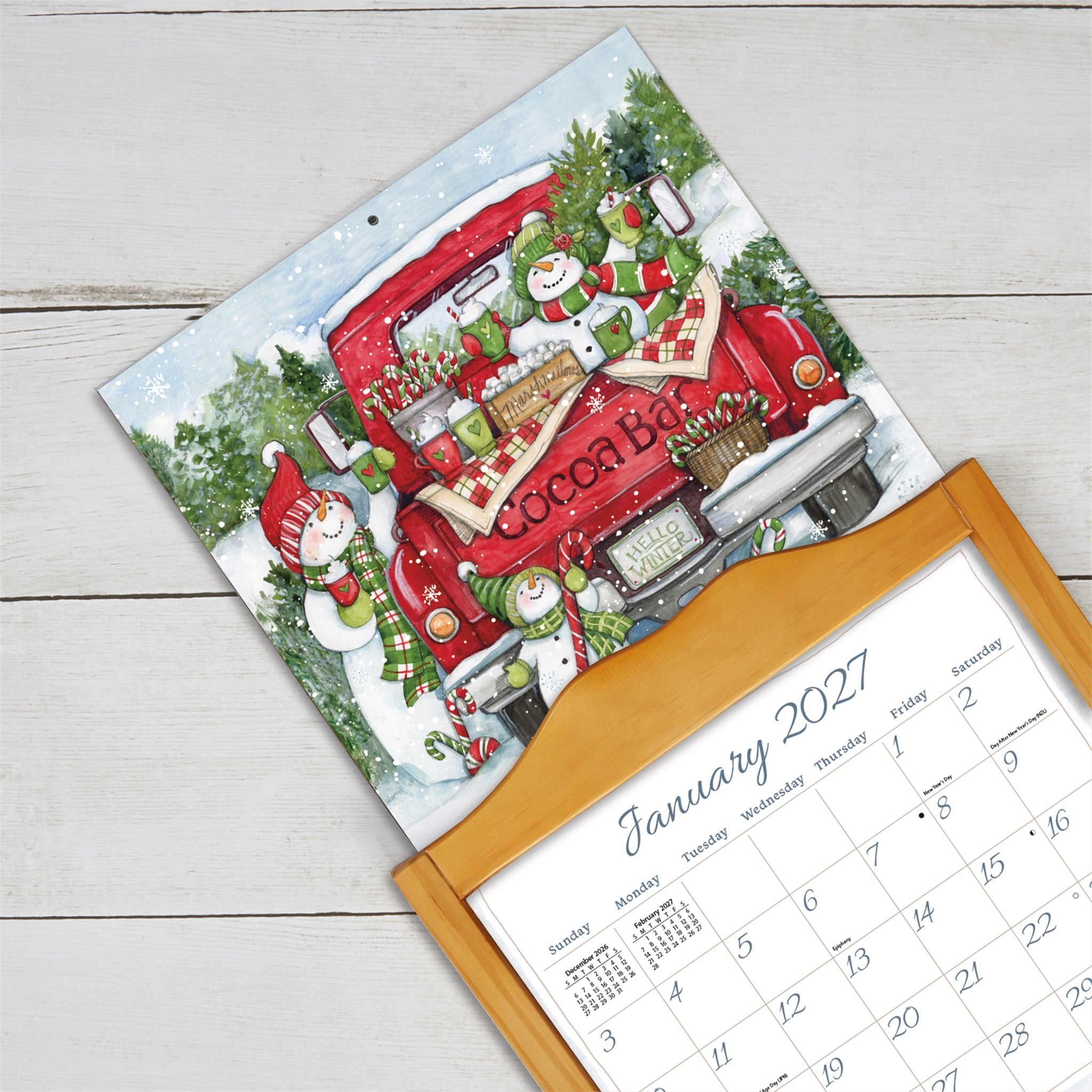 Truckin Along Special Edition with Print 2027 Wall Calendar