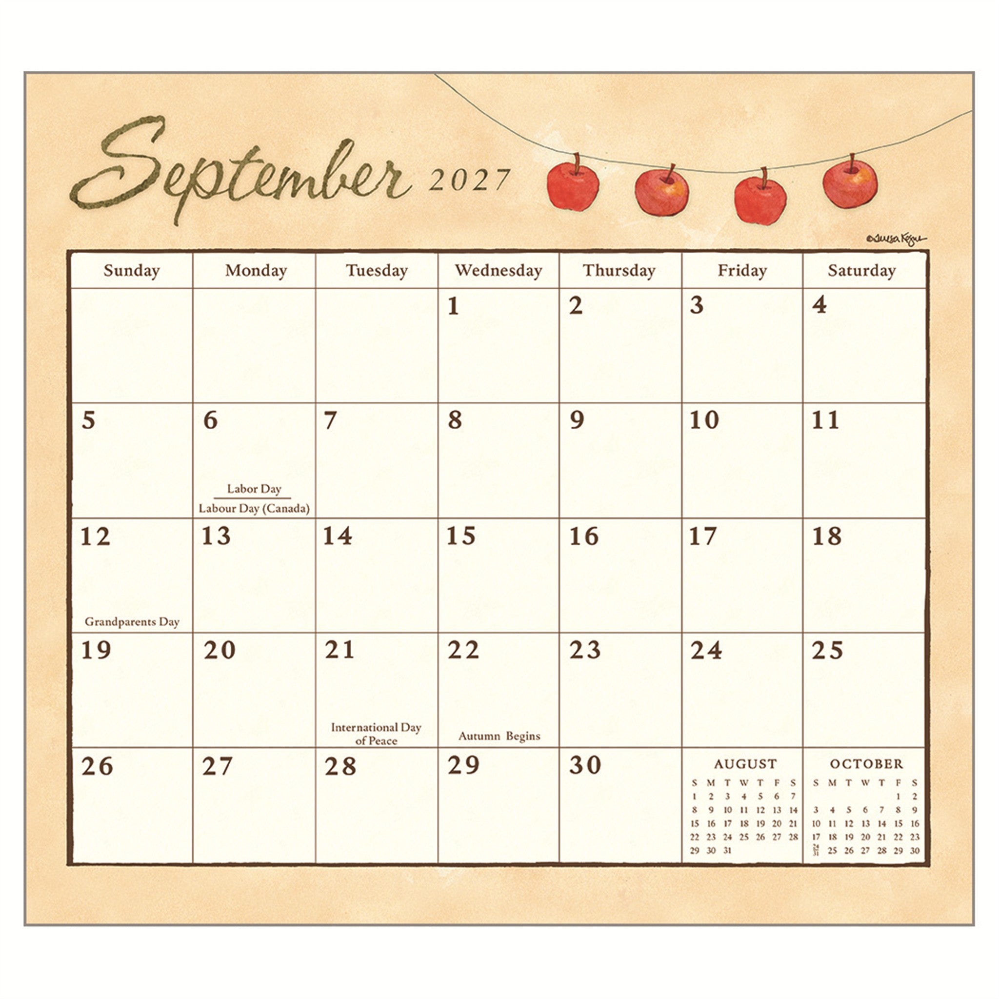 Bears 2027 Wall Calendar