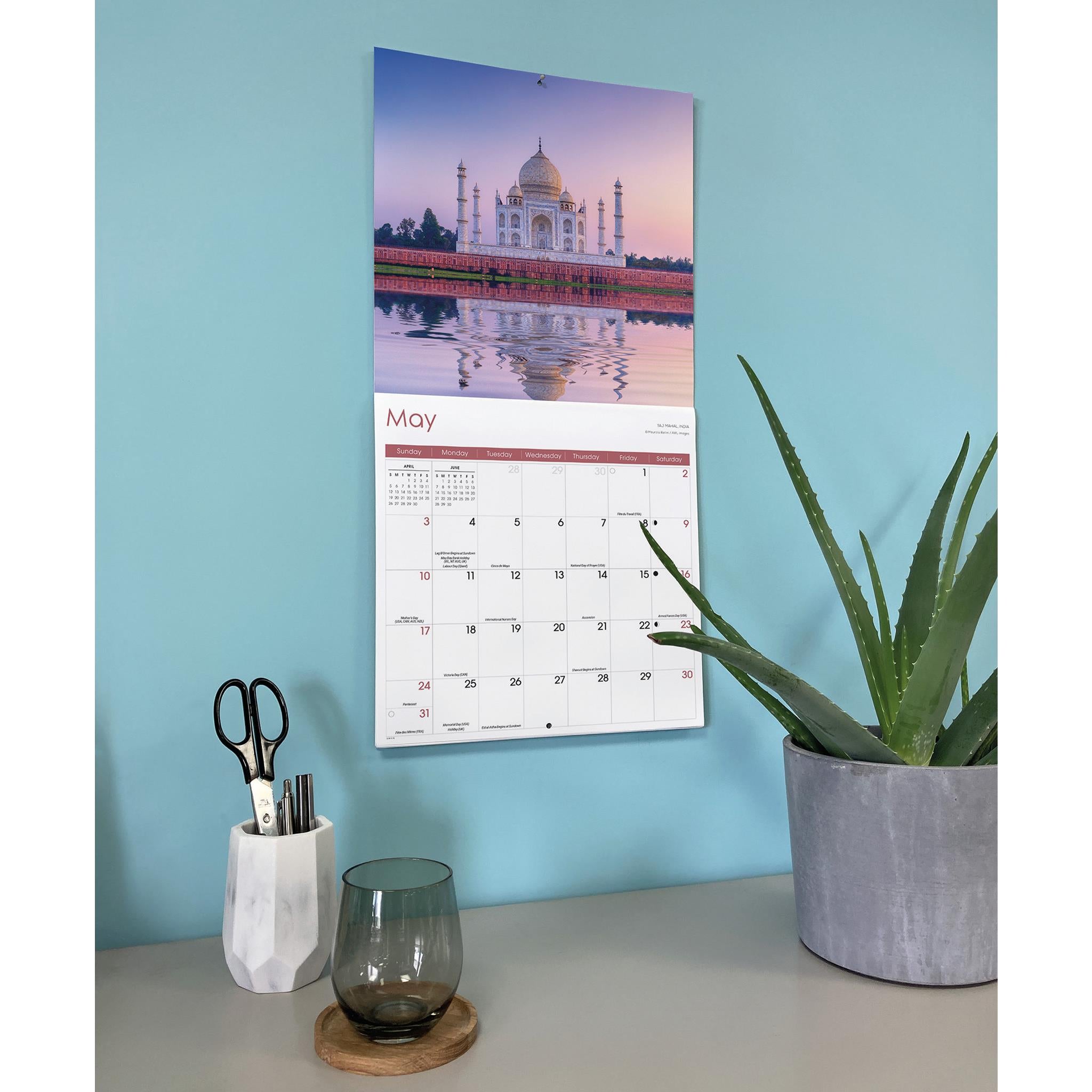 World Wonders 2026 Wall Calendar
