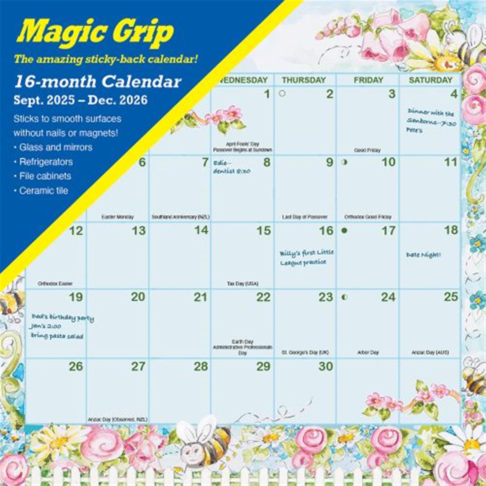 Joyful Seasons Magic Grip 2025-2026 Exclusive Mini Calendar