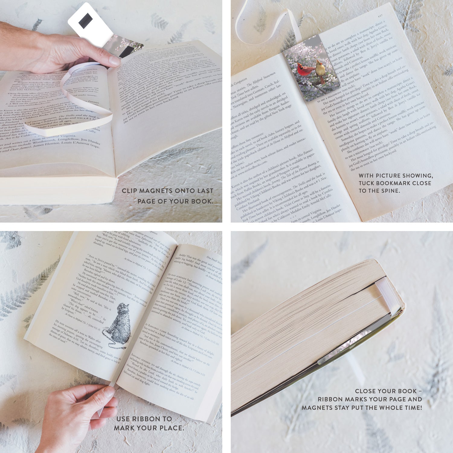 Trombones magnétiques Cardinaux rougissants avec ruban