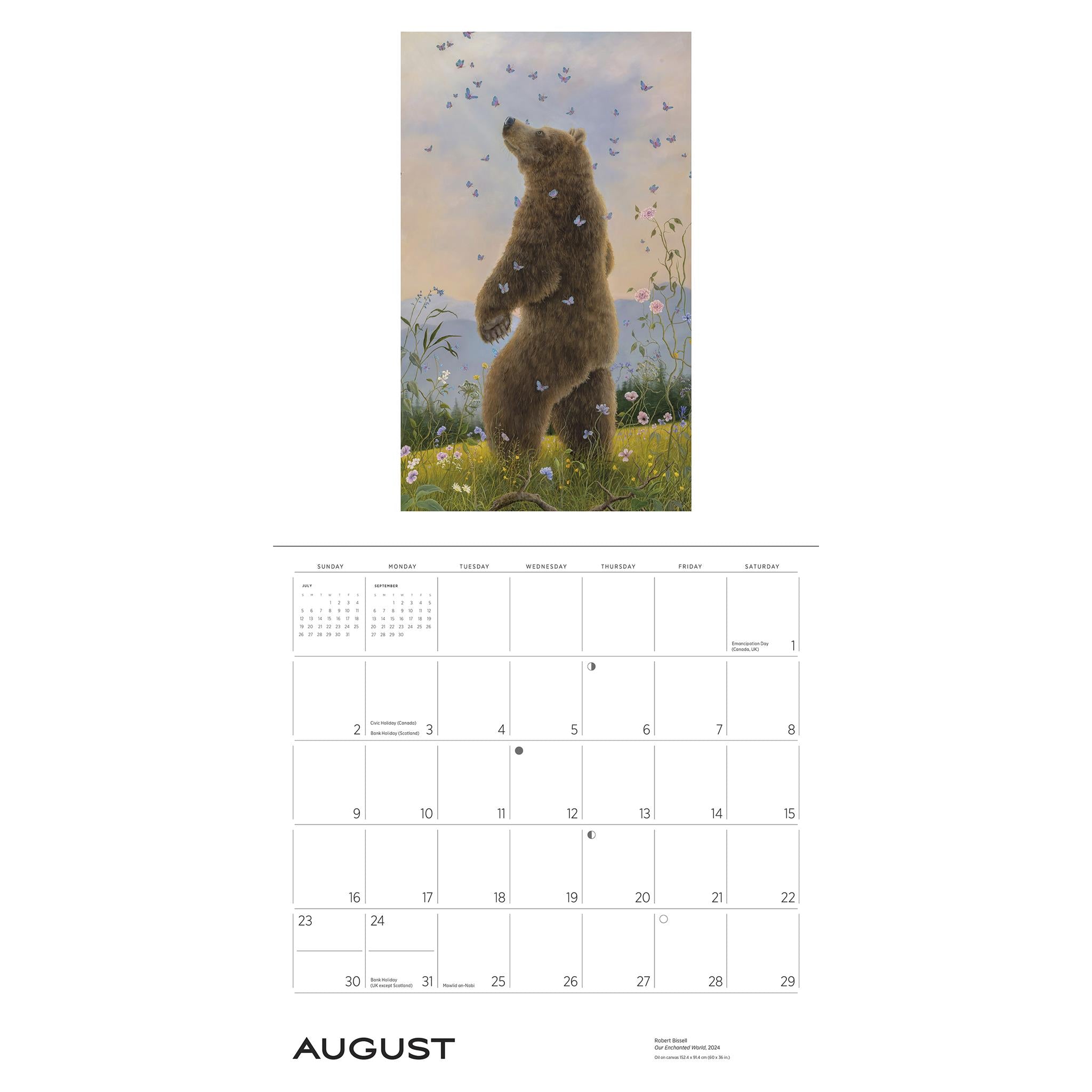 Calendrier mural 2026 « Esprit : Les peintures de Robert Bissell »