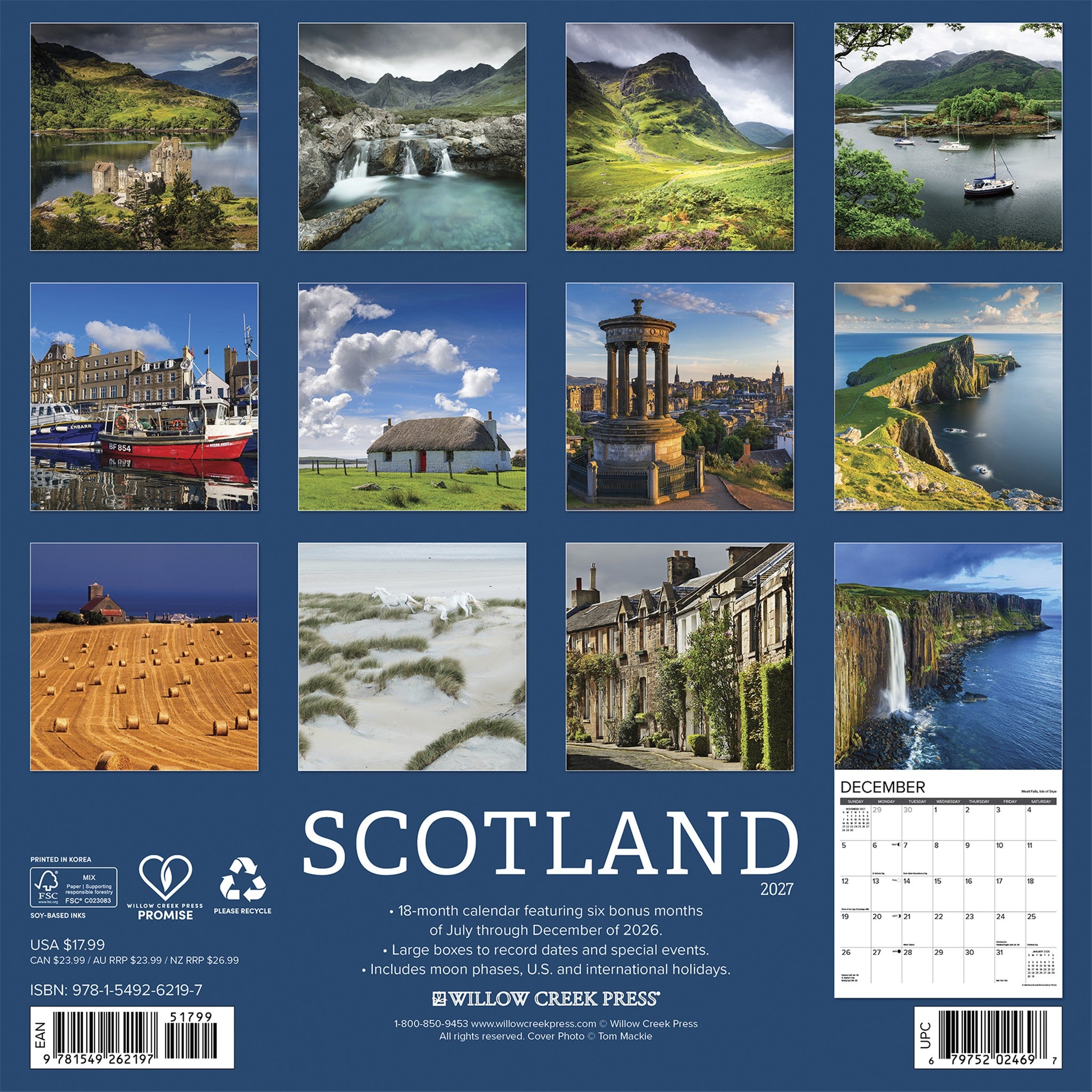 Scotland 2027 Wall Calendar - Online Only