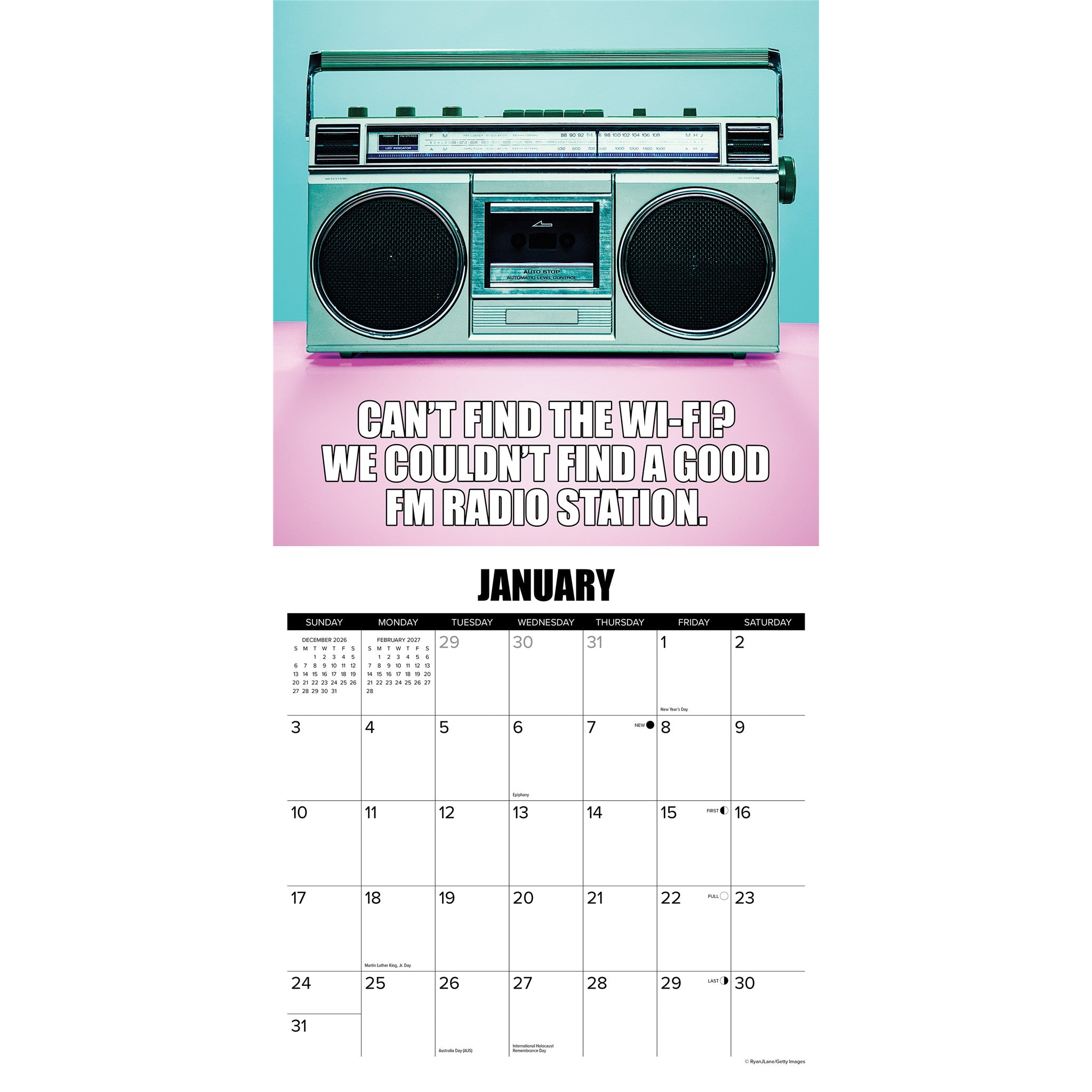 80's Flashback 2027 Wall Calendar - Online Only
