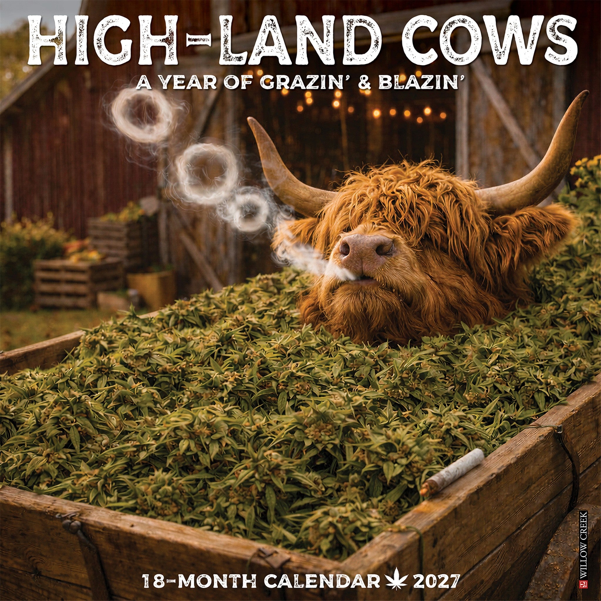 HIGH-land Cows 2027 Wall Calendar