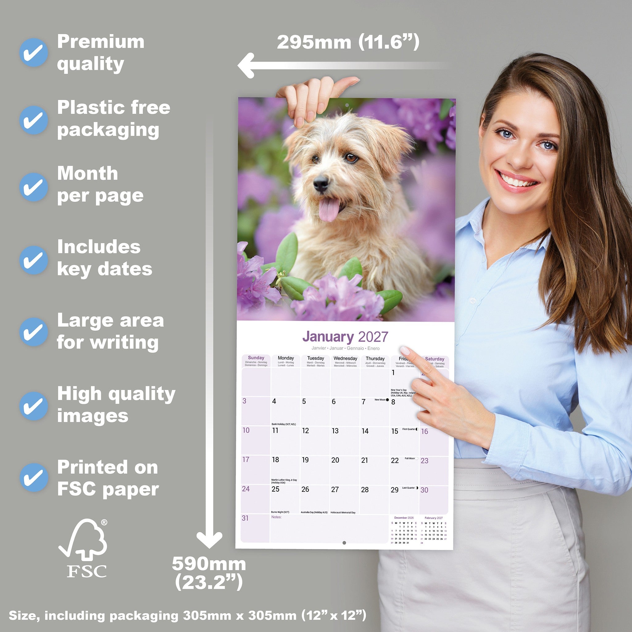 Norwich/Norfolk Terrier 2027 Wall Calendar - Online Only