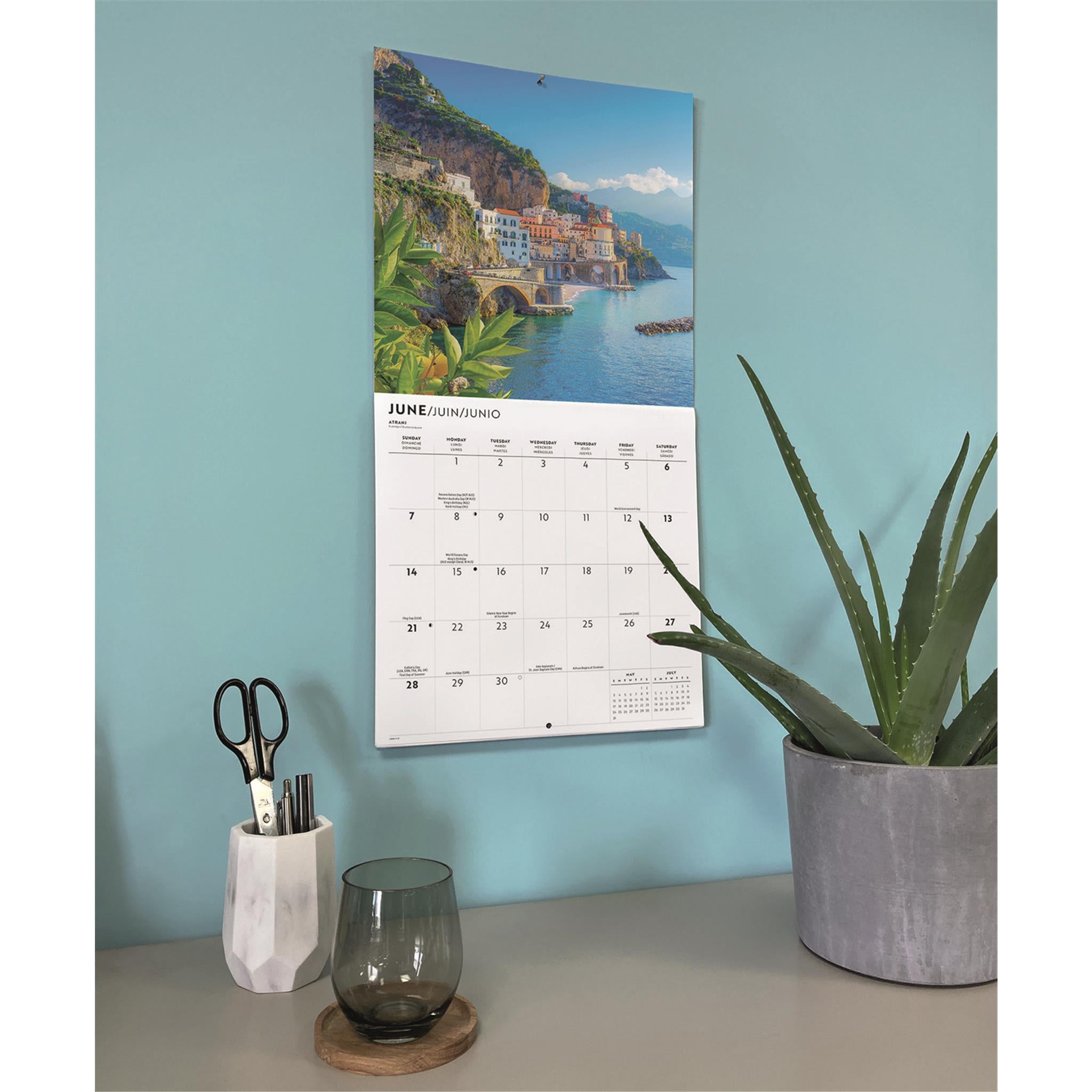 Calendrier mural Italie 2026