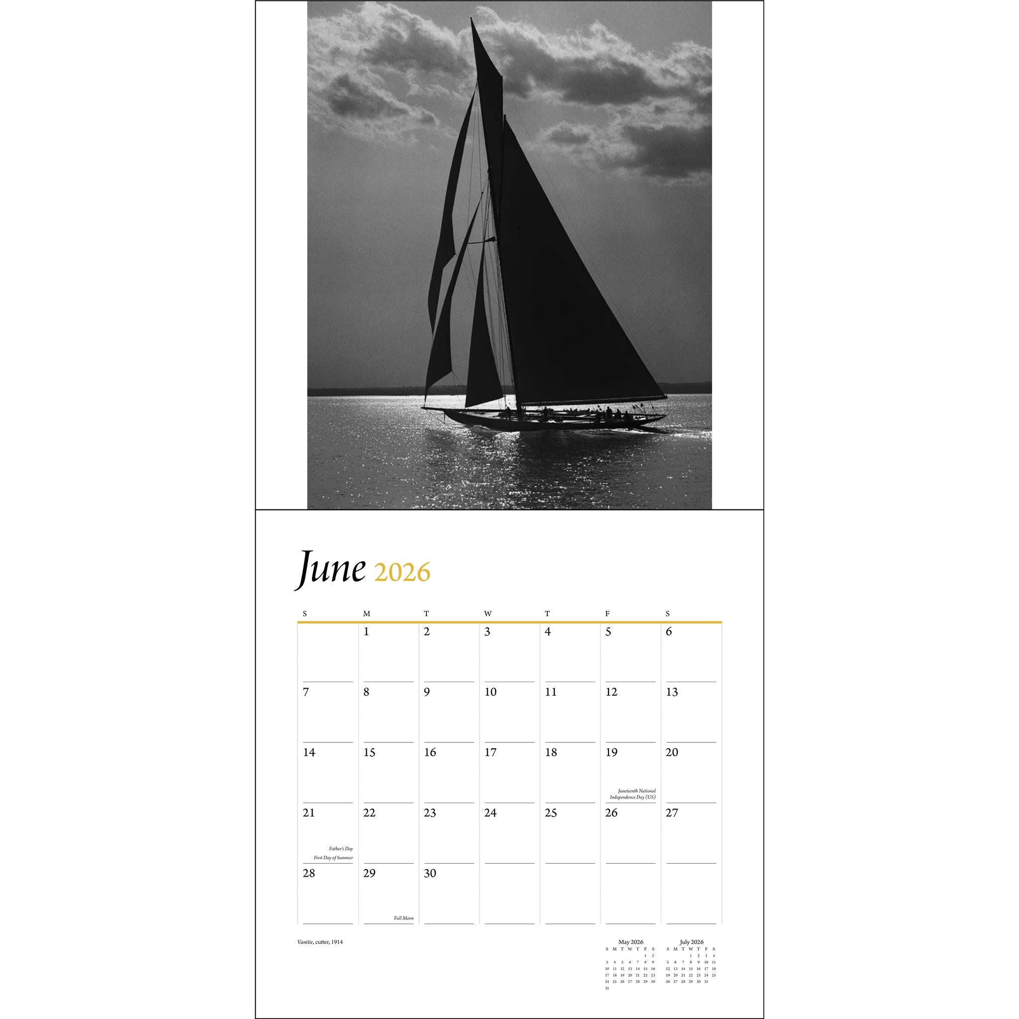 Art Of The Boat 2026 Wall Calendar
