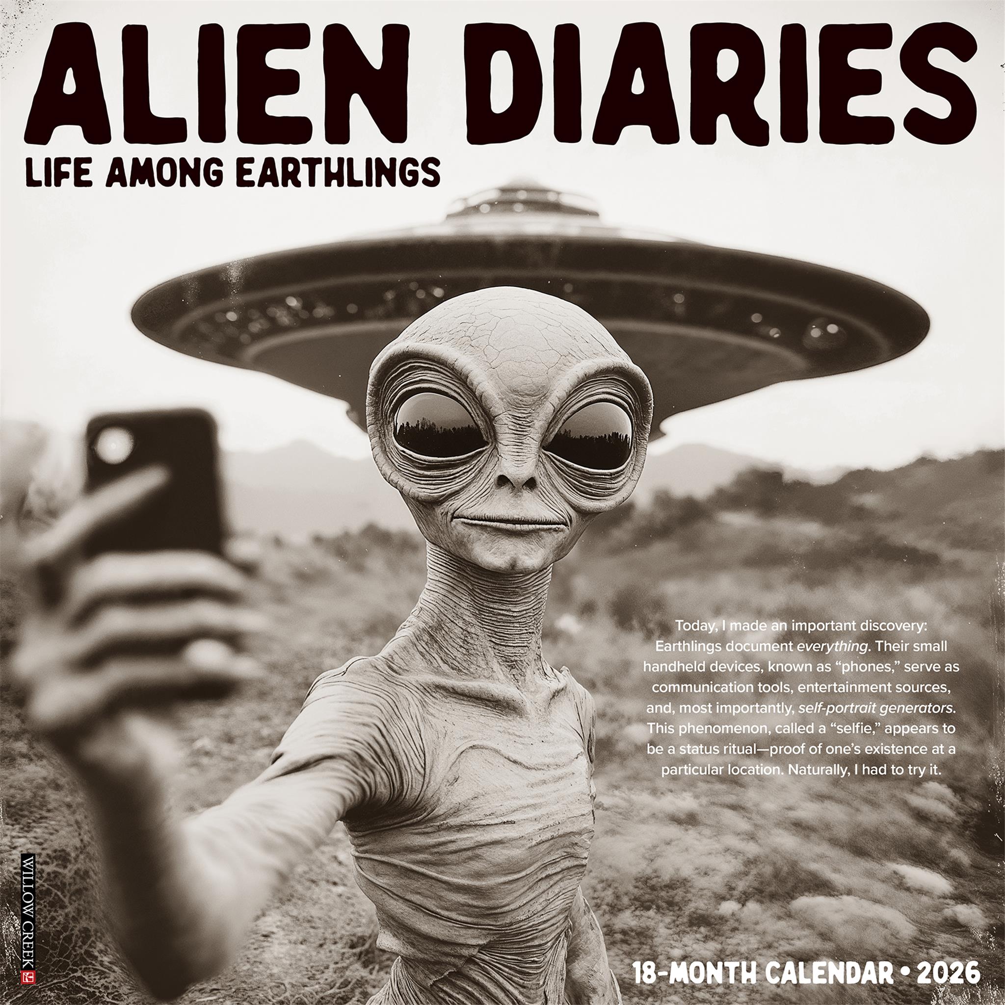 Calendrier mural Alien Diaries 2026 - Disponible uniquement en ligne