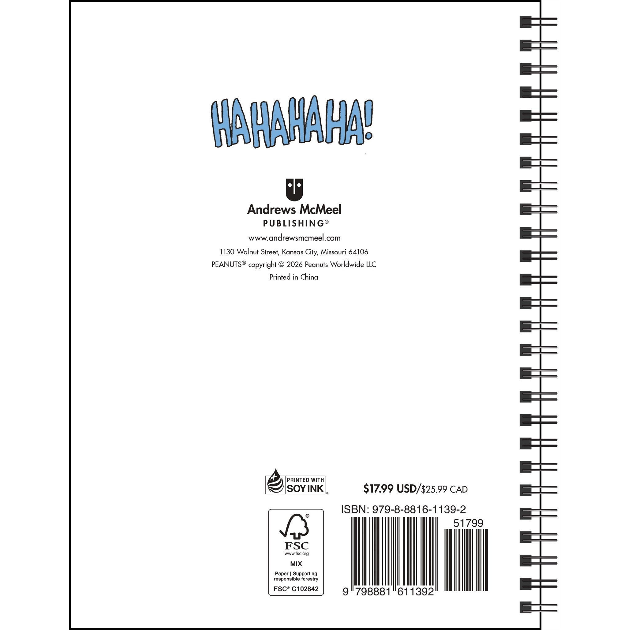 PEANUTS® Monthly/Weekly Coloring 2027 Engagement Calendar