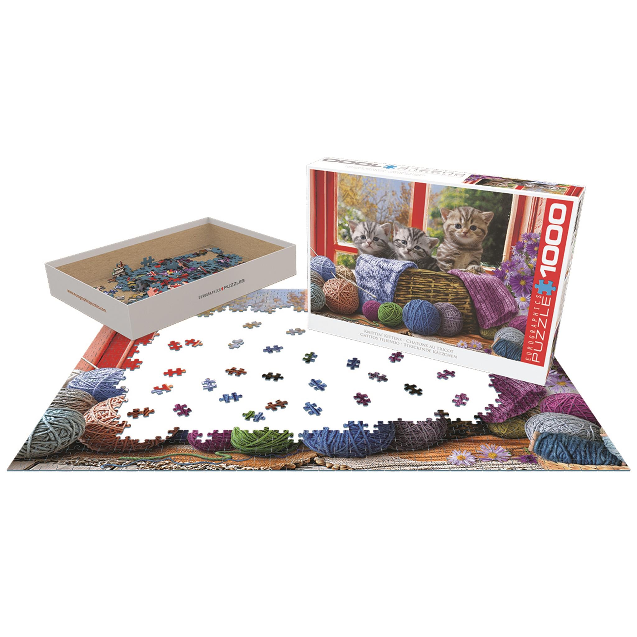 Puzzle de 1000 pièces Knittin Kittens