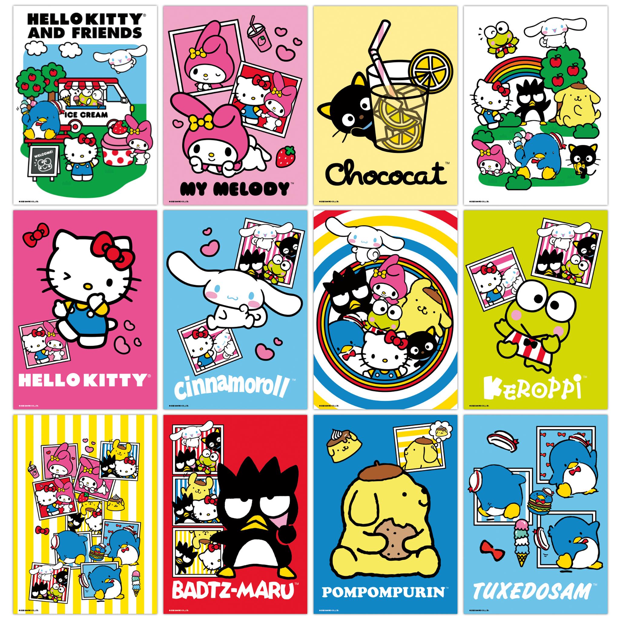 Calendrier mini-poster Hello Kitty et ses amis 2026