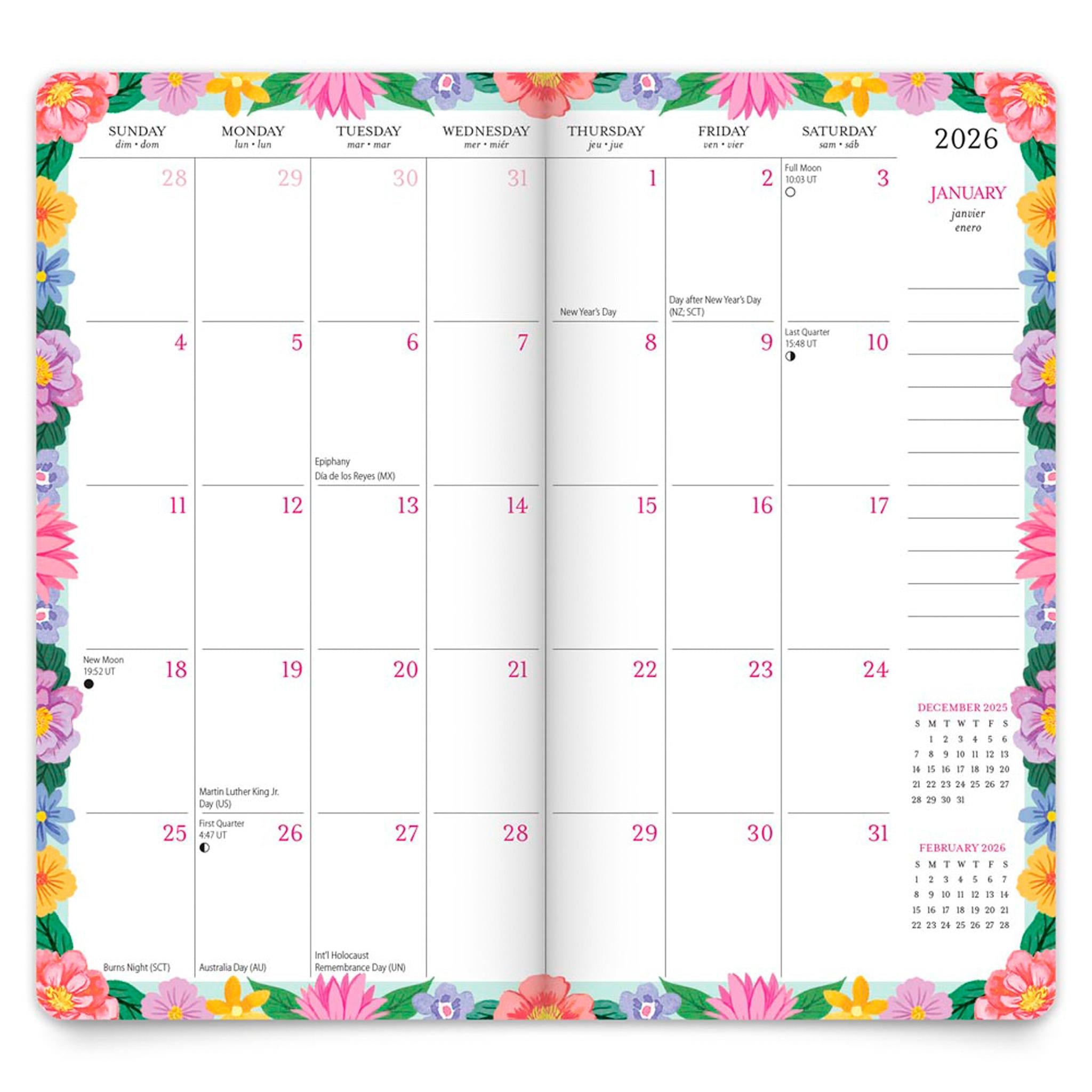 Agenda de poche Bonnie Marcus 2026 (2 ans)