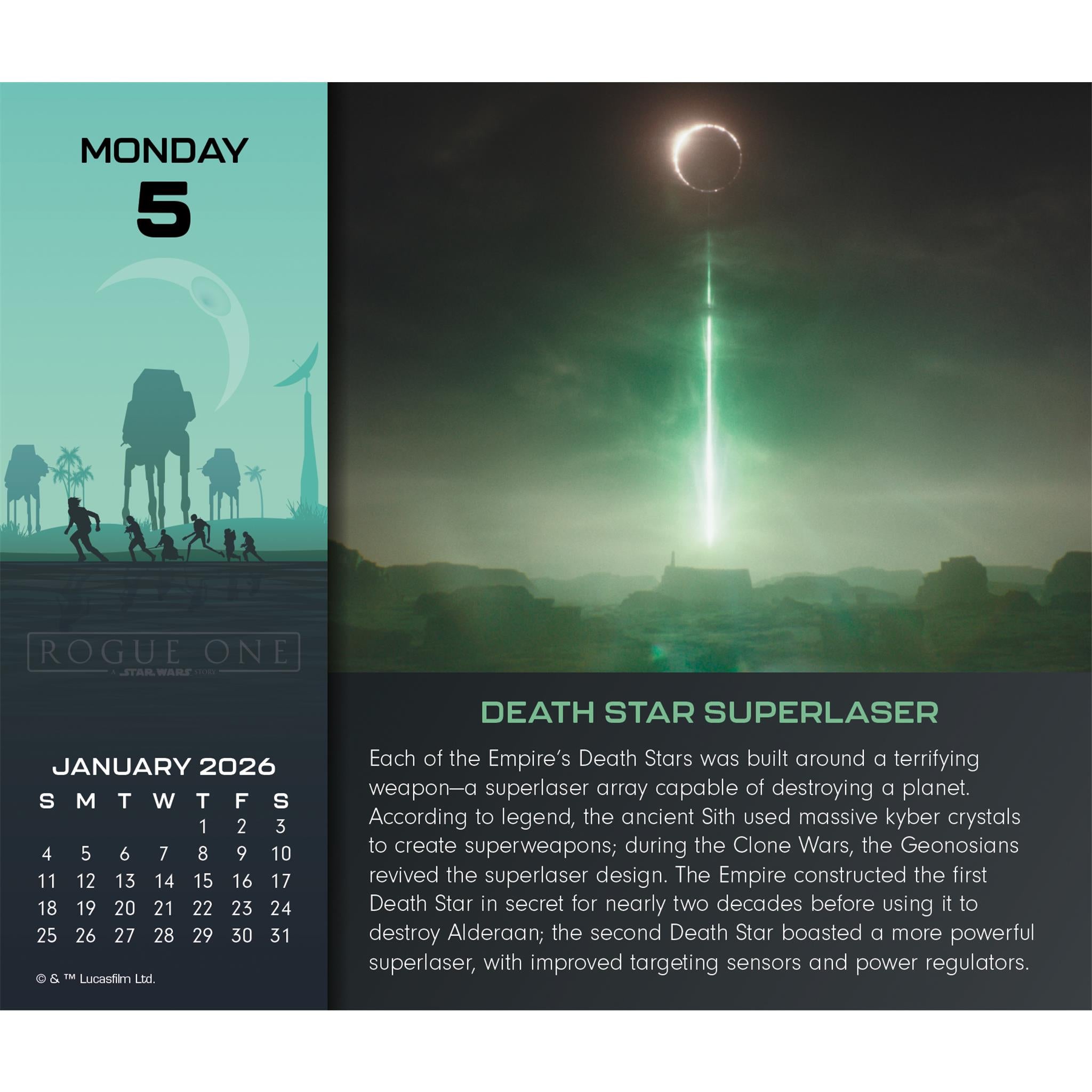 Calendrier Star Wars 2026