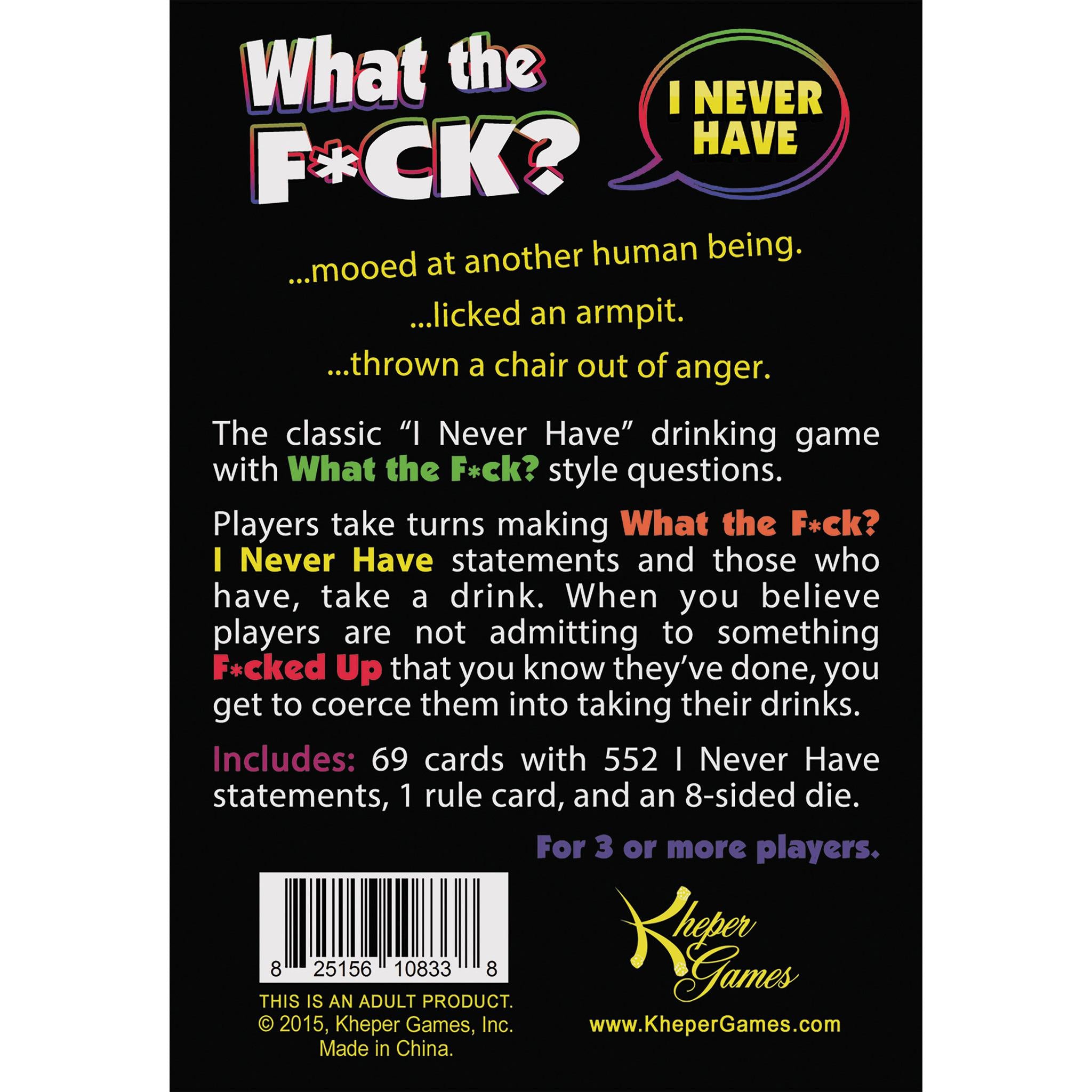 WTF Je n'ai jamais eu