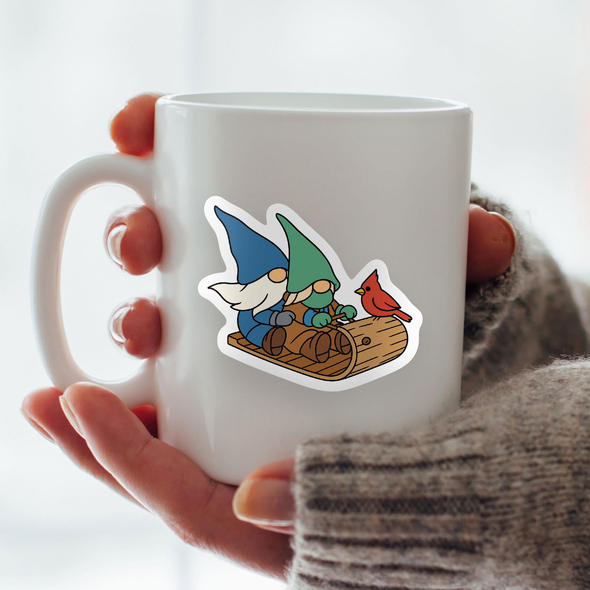 Autocollant en vinyle exclusif Gnome