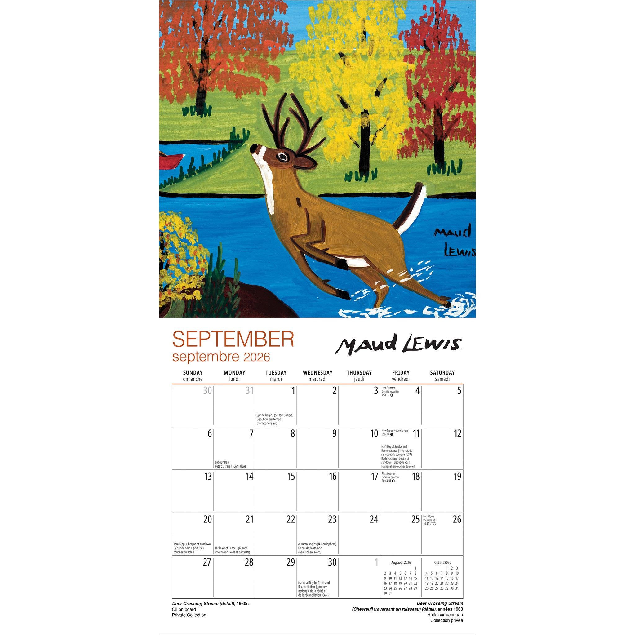 Maud Lewis 2026 Mini Calendar