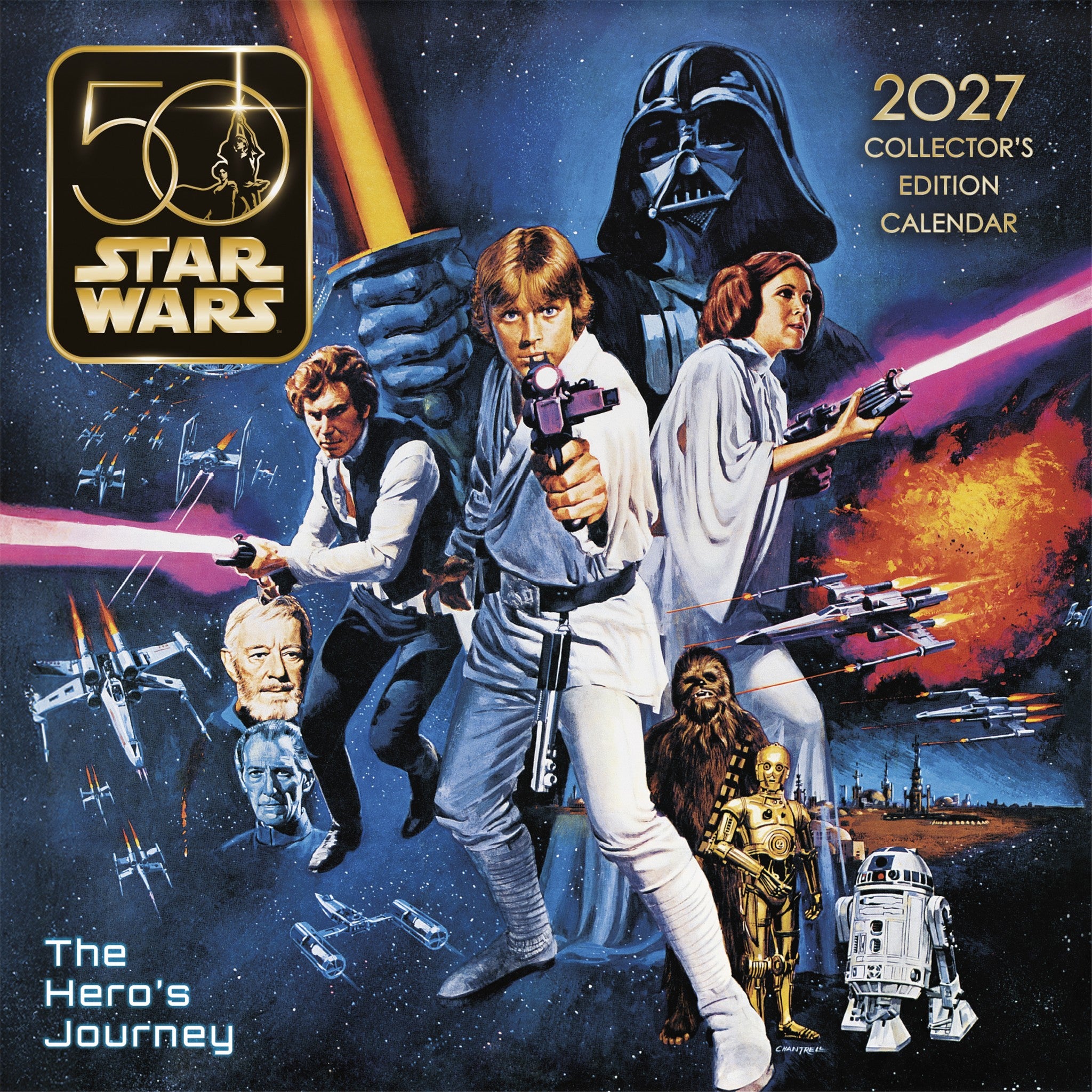 Star Wars 50th Anniversary Collector's Edition 2027 Wall Calendar