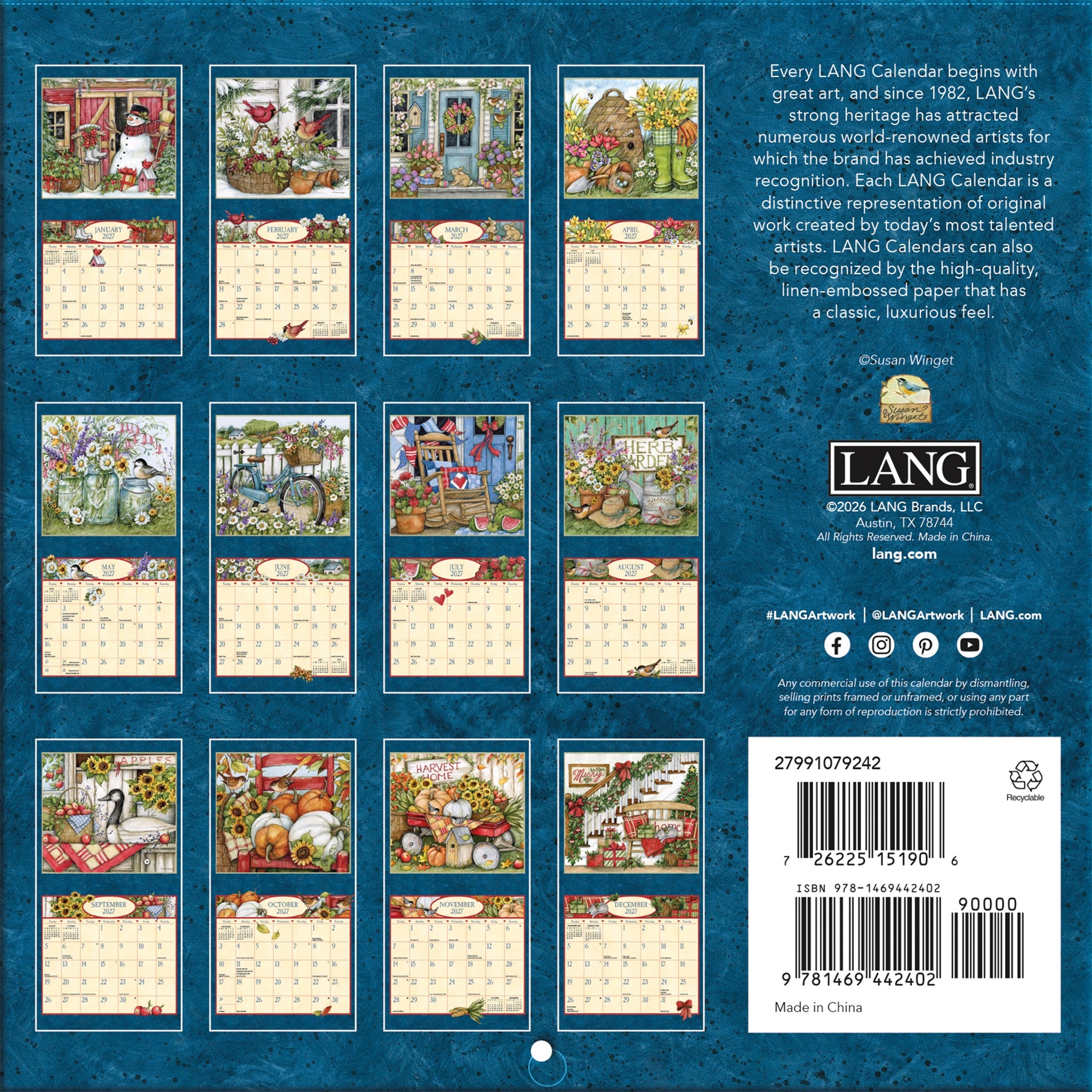 Heart and Home 2027 Mini Calendar - Online Only