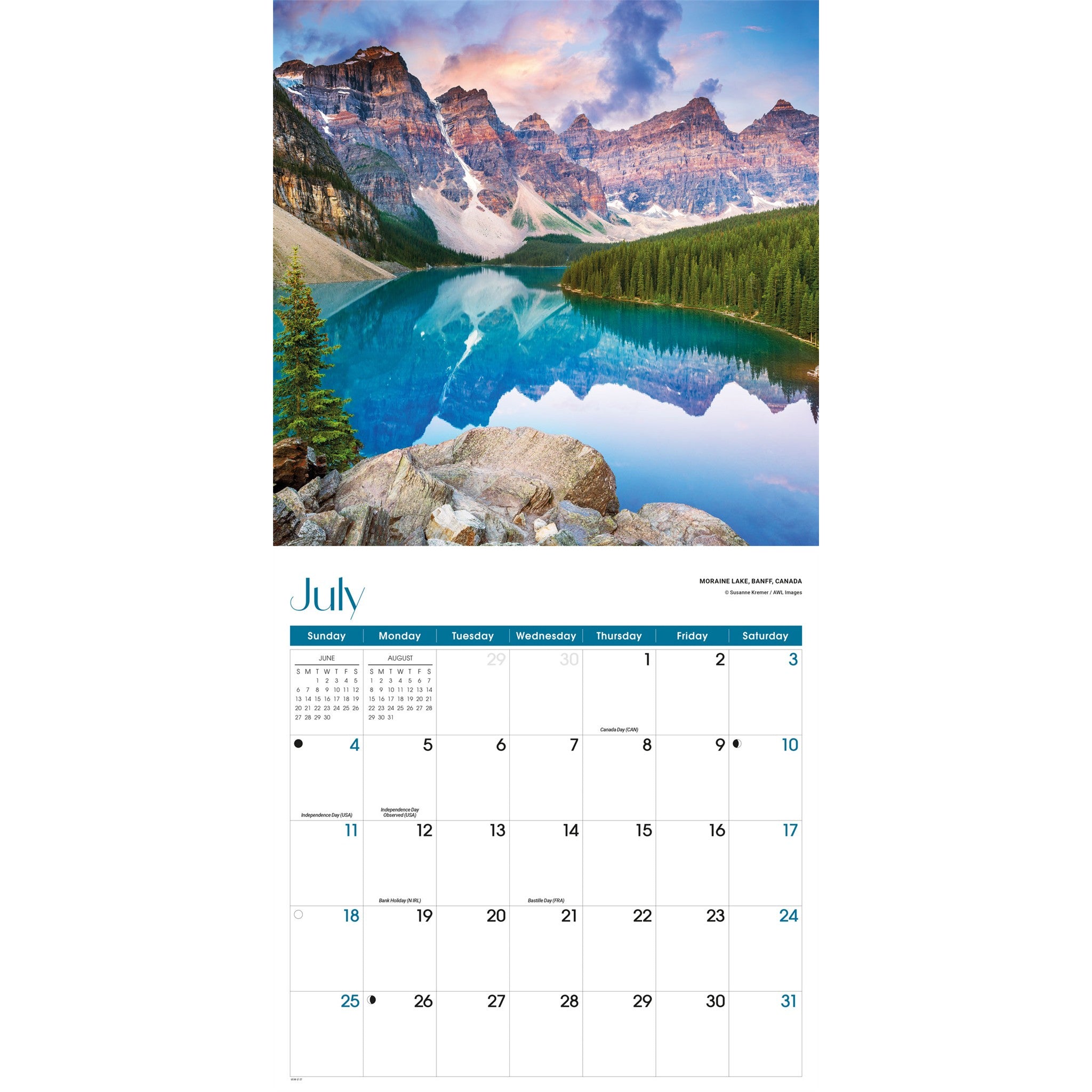 Calendrier mural Saisons 2027