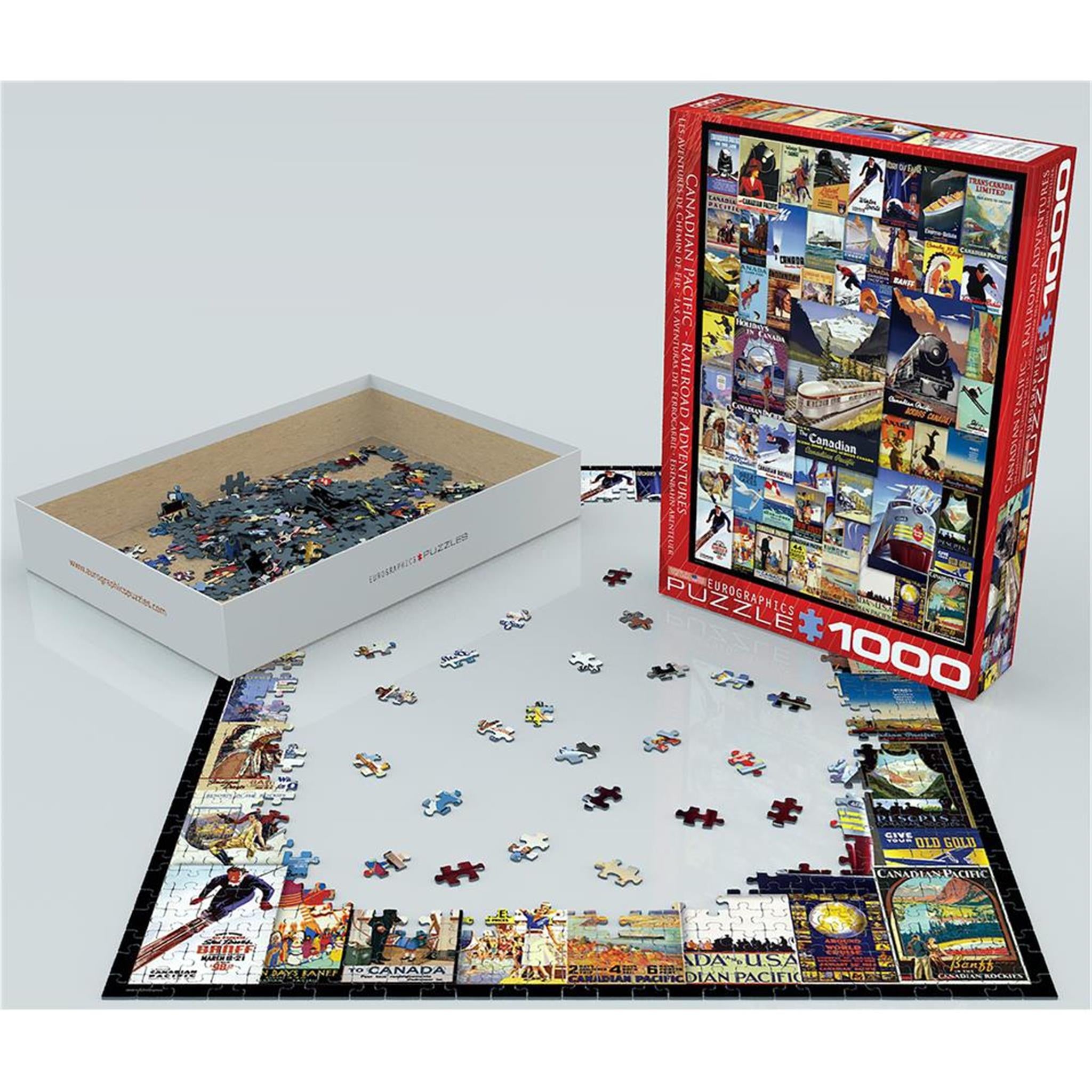 Canadian Pacific Railroad Adventures 1000 Piece Puzzle - Online Only