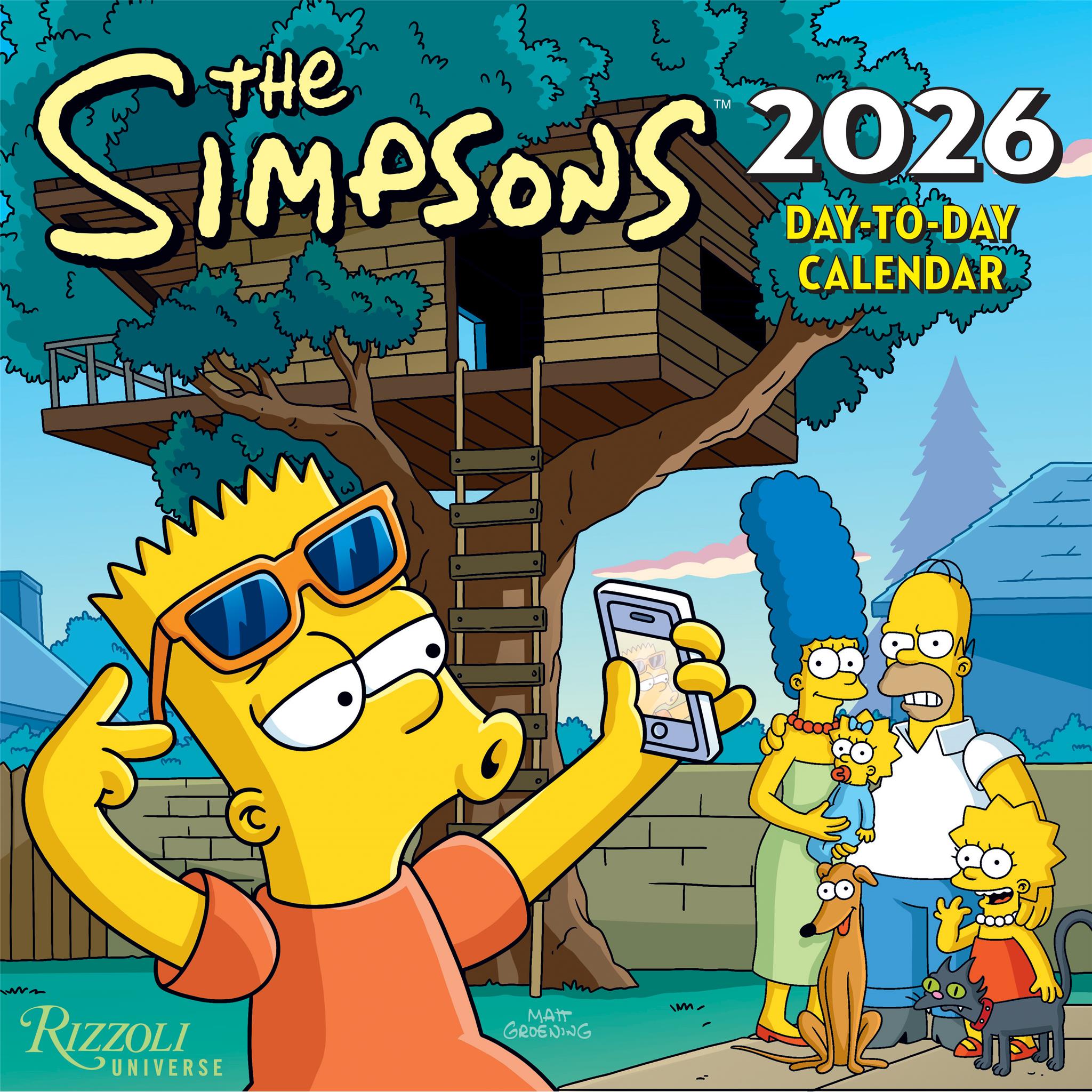Calendrier de la boîte Simpsons 2026