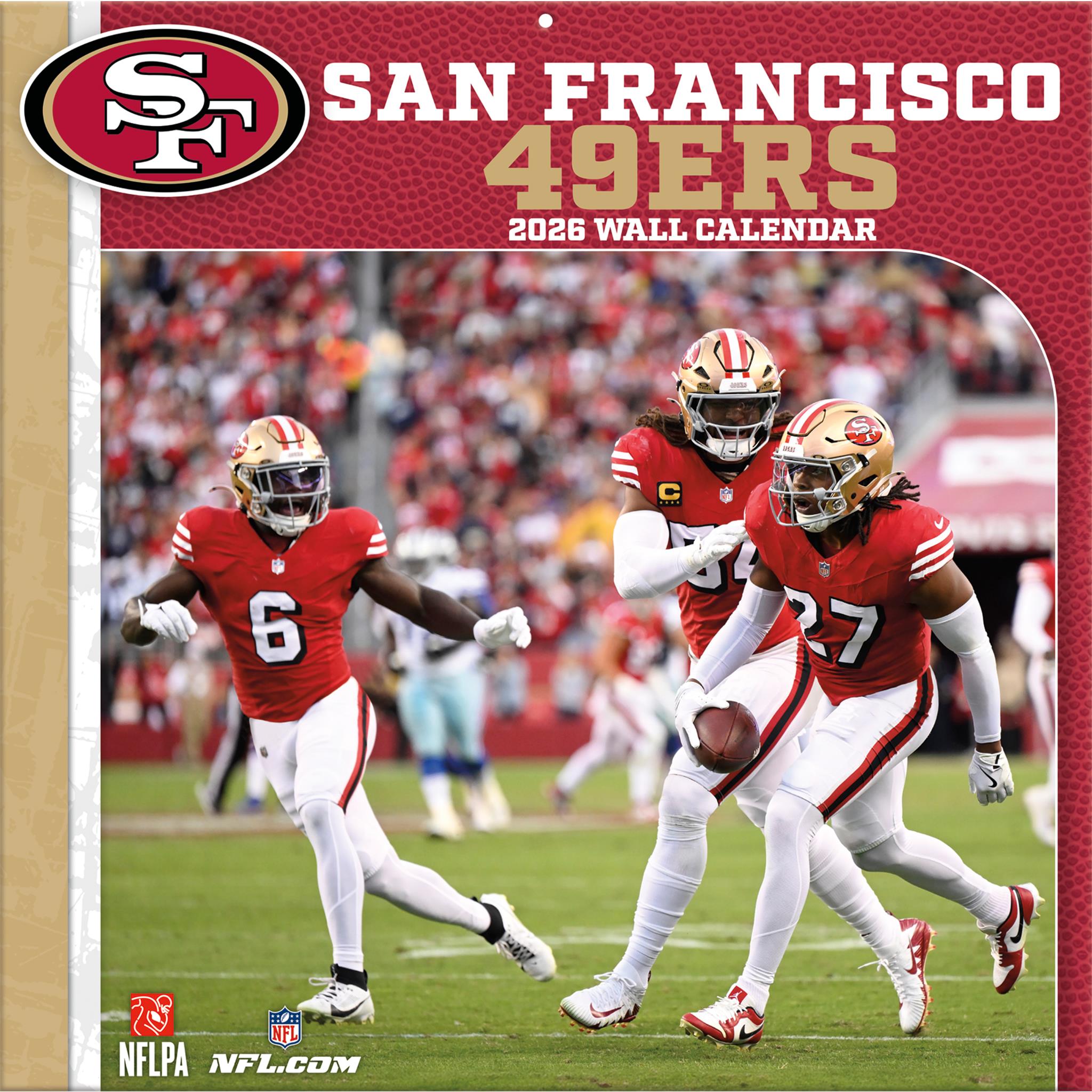 Calendrier mural 2026 des 49ers de San Francisco (NFL)