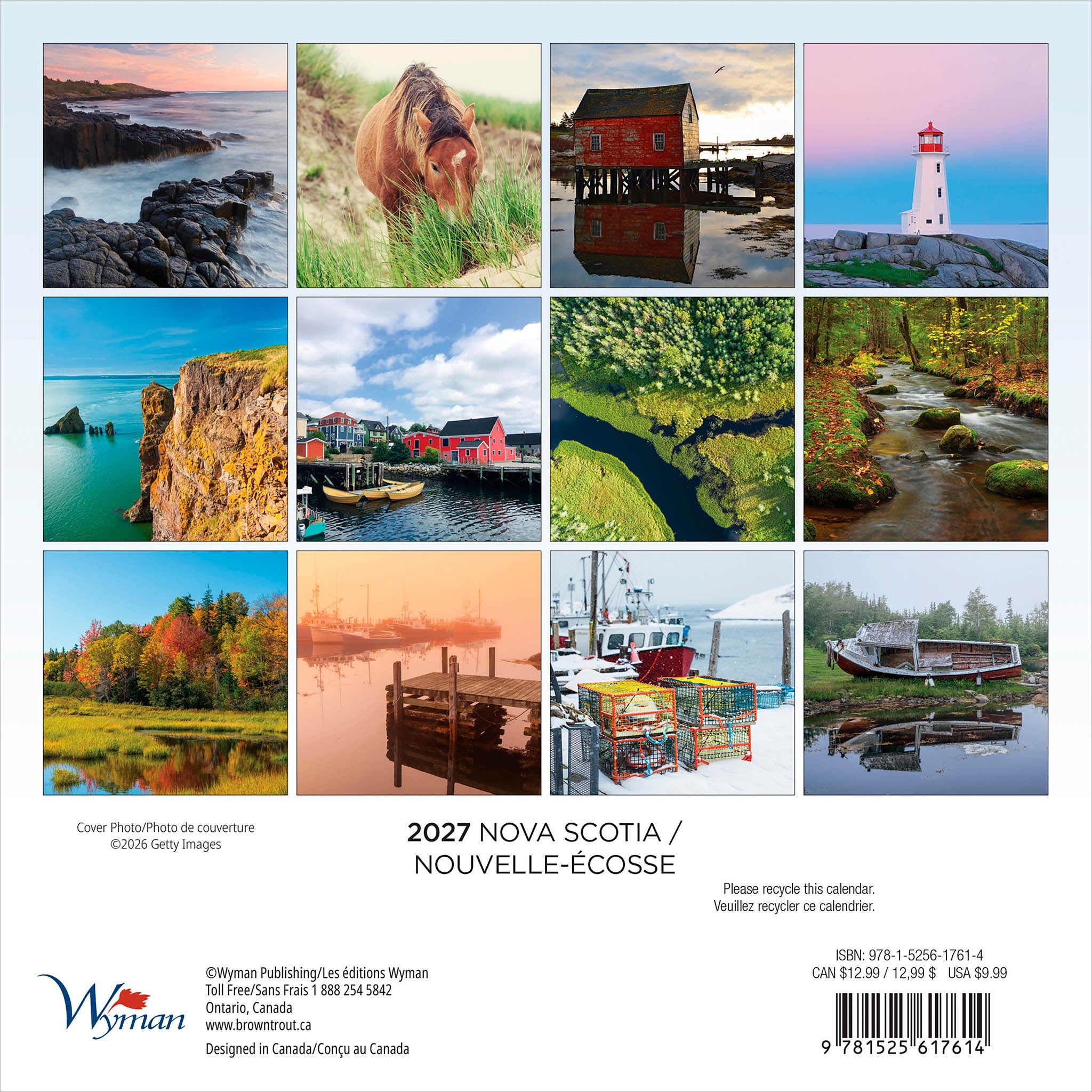 Nova Scotia / Nouvelle-Écosse 2027 Mini Calendar