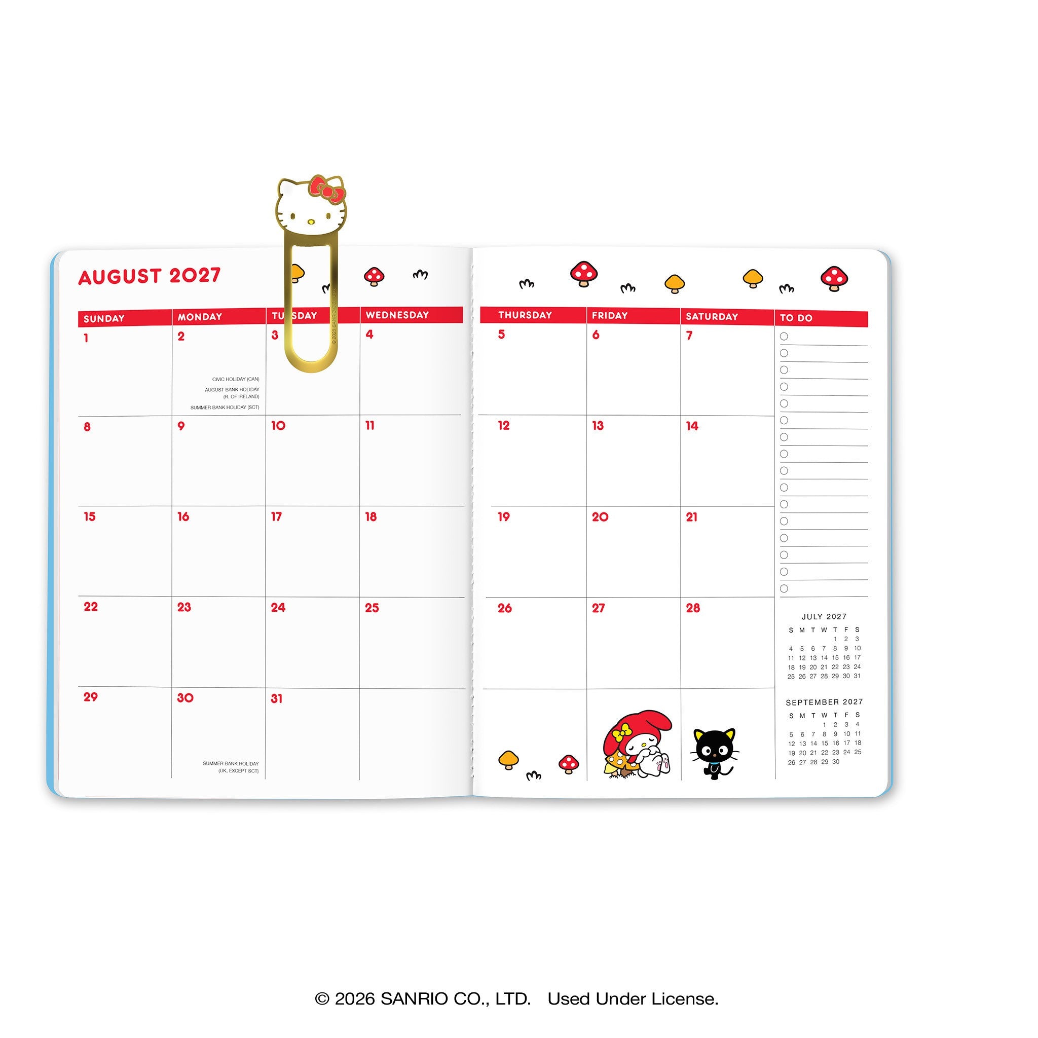 Hello Kitty and Friends Just Right 2026-2027 Monthly Planner Calendar - Online Only