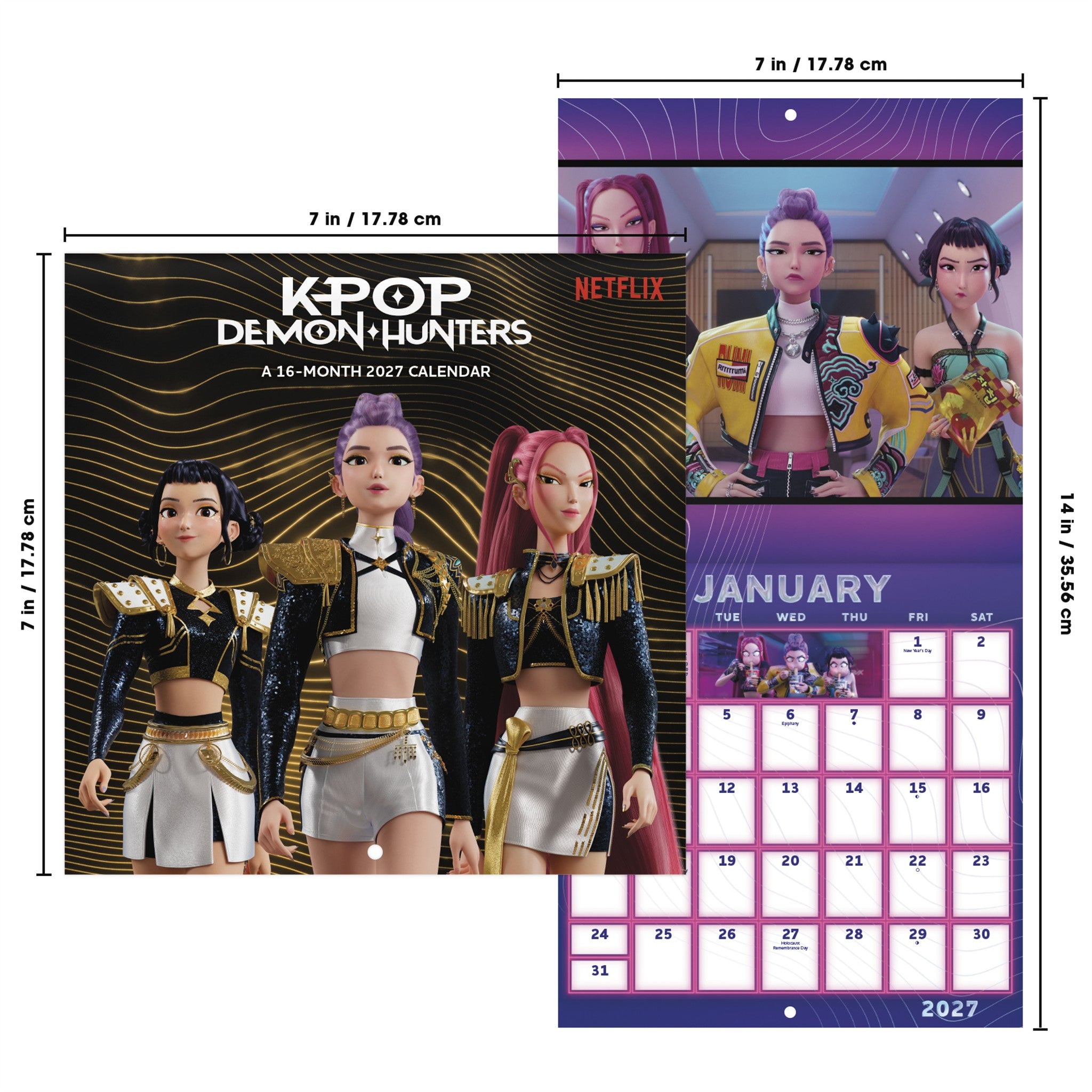 K-Pop Demon Hunters 2027 Mini Calendar