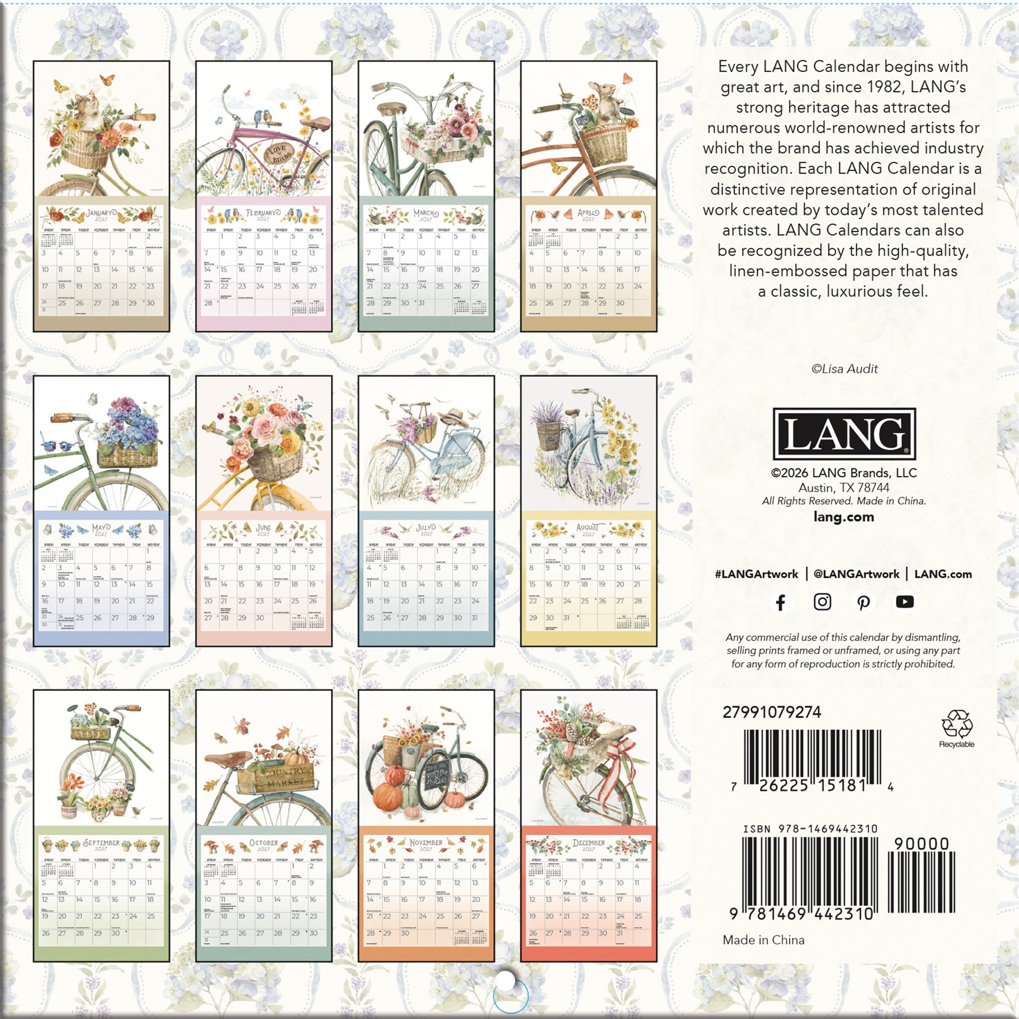 A Beautiful Ride 2027 Mini Calendar