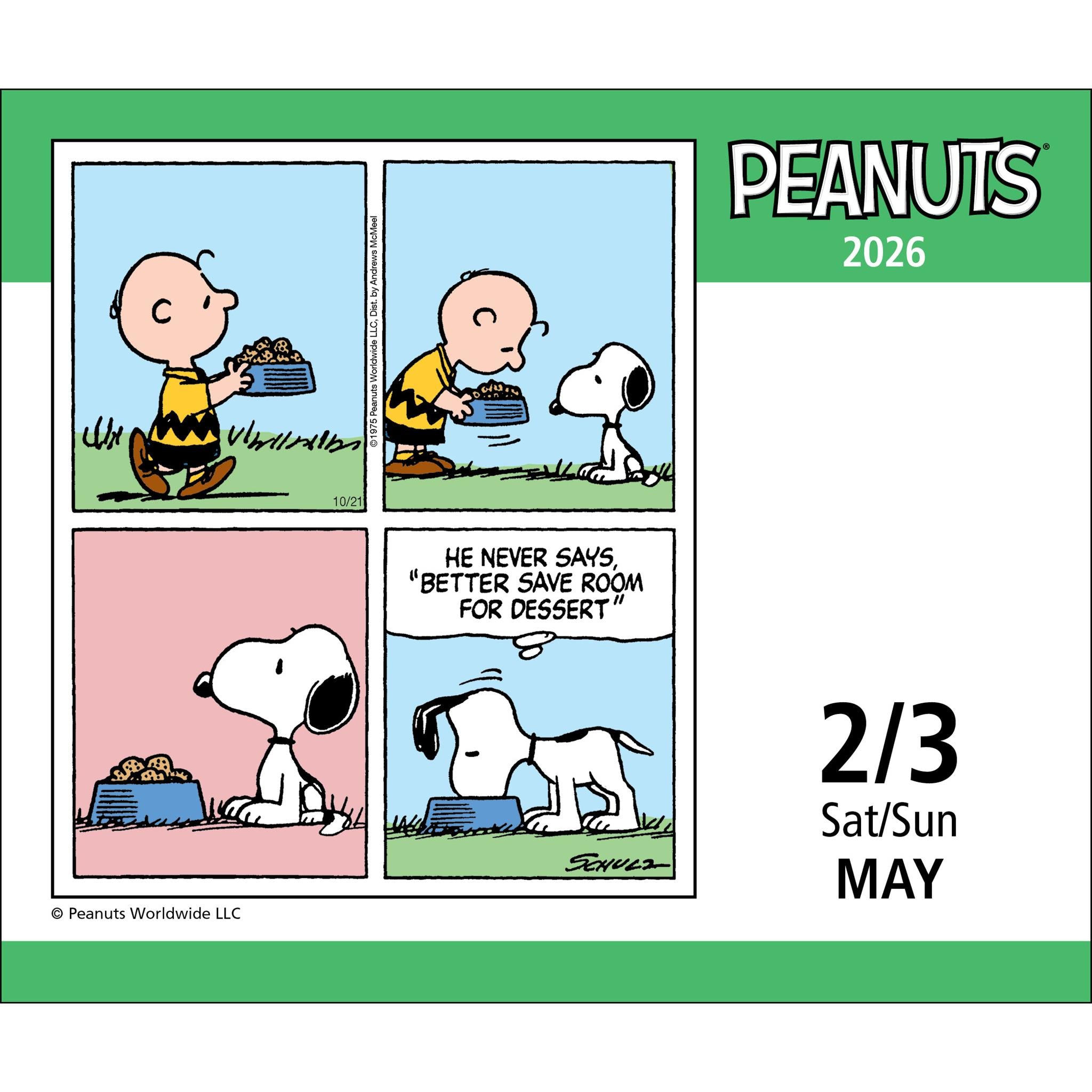 Calendrier de la boîte Peanuts® 2026
