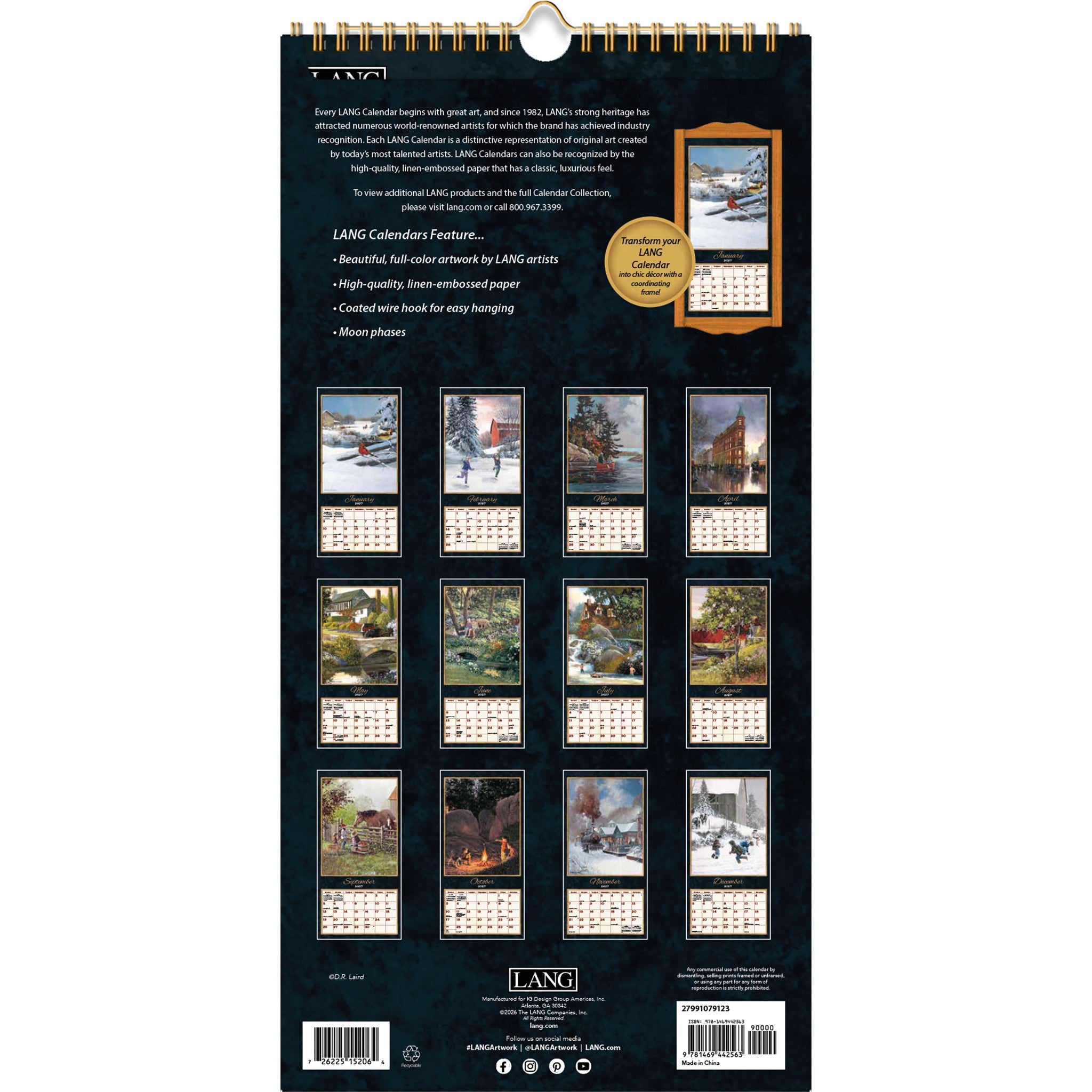 Calendrier Slim Moments Précieux 2027