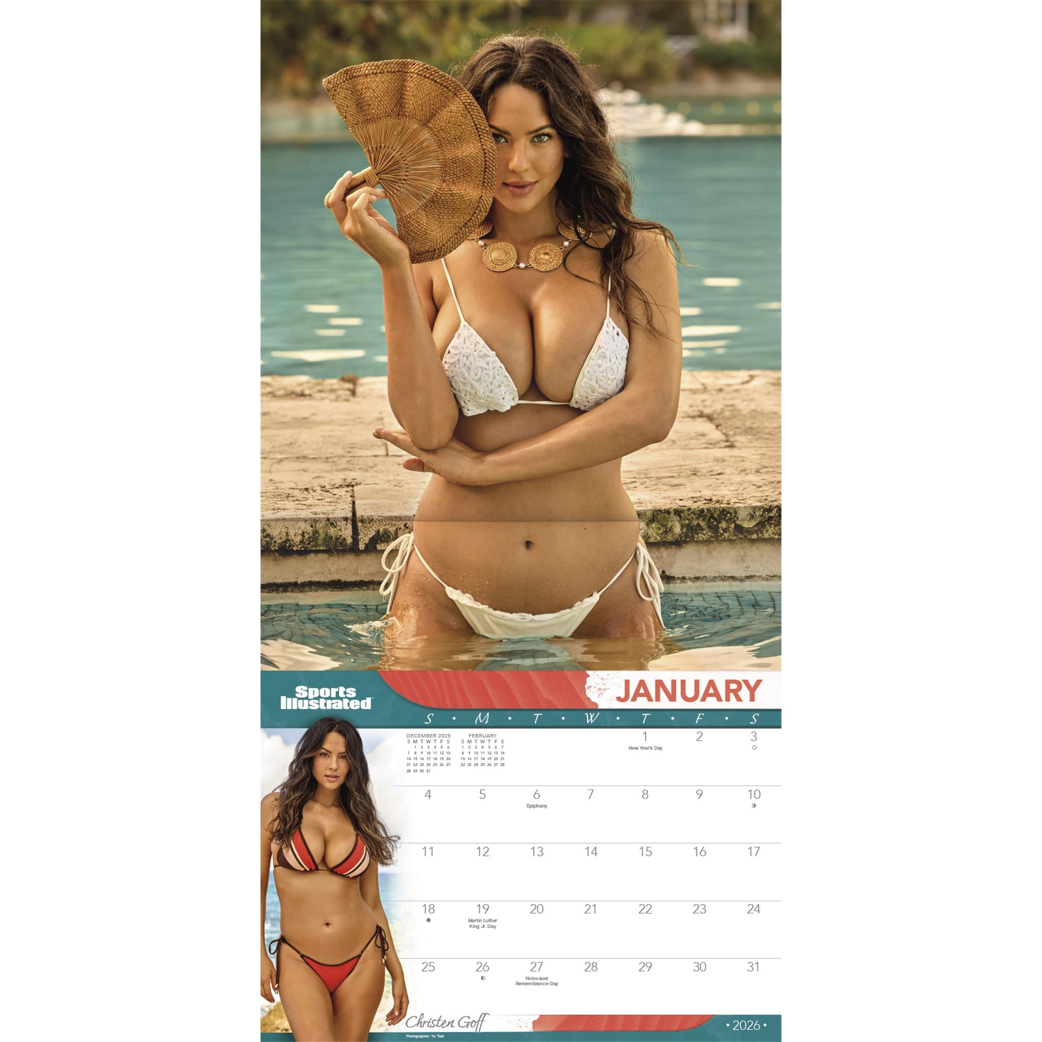 Calendrier mural exclusif Sports Illustrated Swimsuit 2026