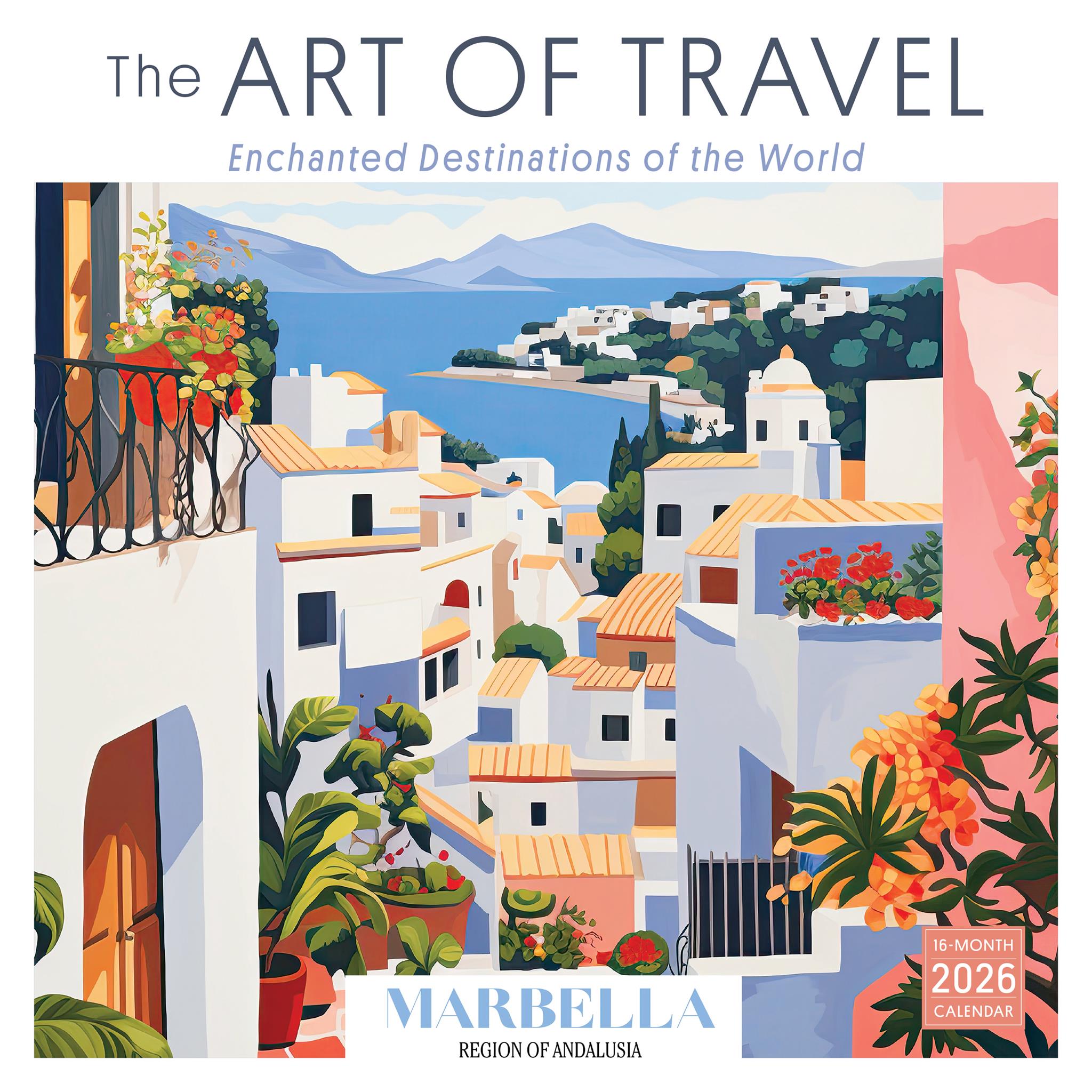 Calendrier mural Art of Travel 2026 - Disponible uniquement en ligne