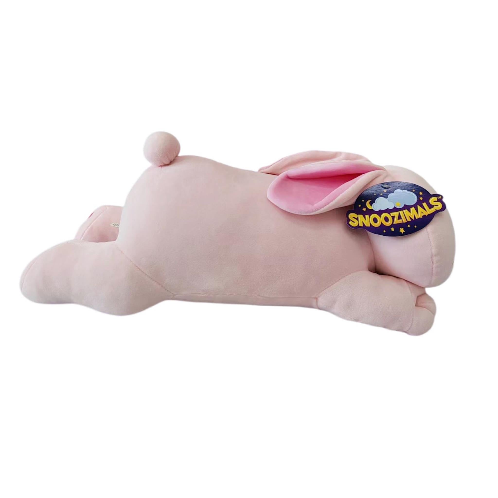 Peluche Lapin Rose Snoozimal 50 cm