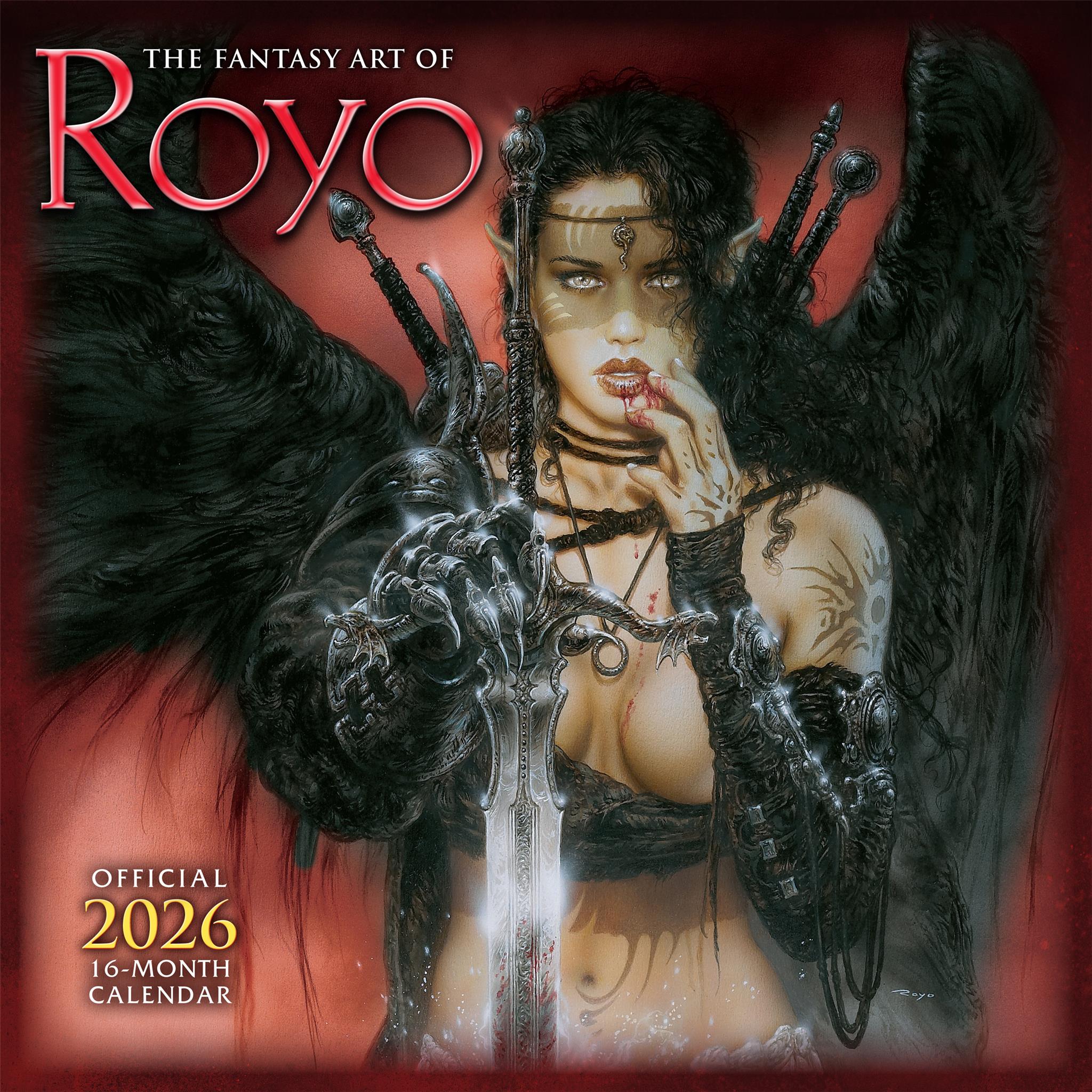 Calendrier mural Fantasy Art Of Royo 2026
