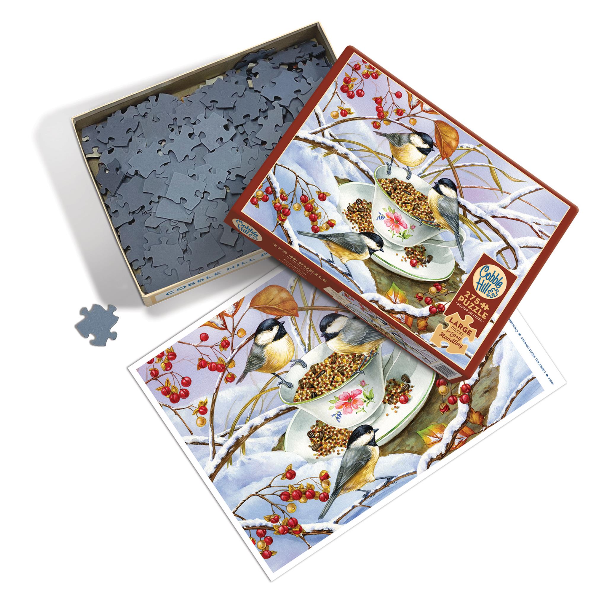 Puzzle de 275 pièces Chickadee Tea Cobble Hill