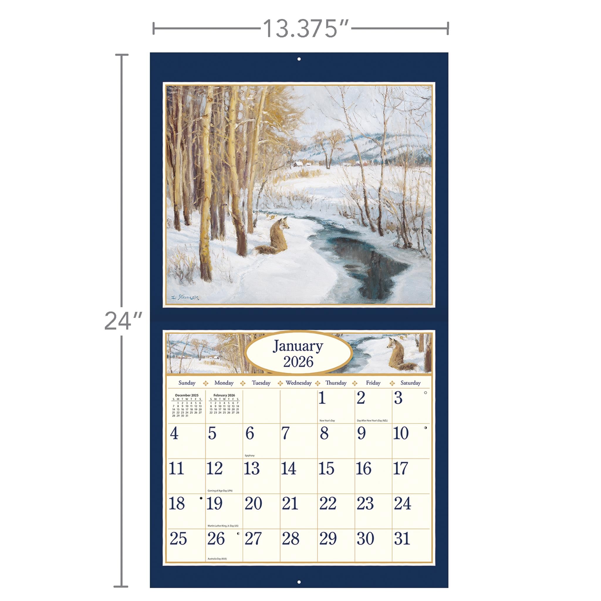 Four Seasons 2026 Deluxe Wall Calendar