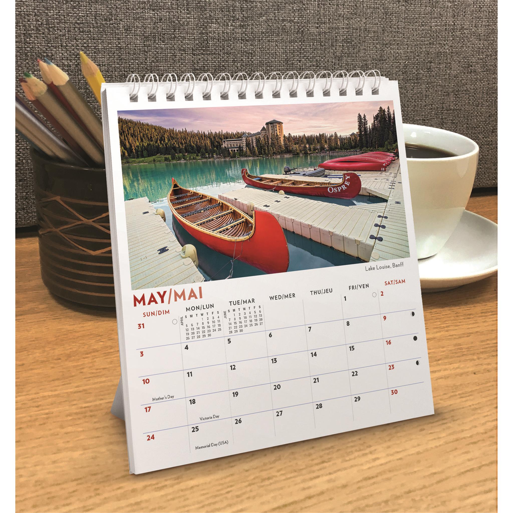 Canadian Rockies 2026 Easel Calendar