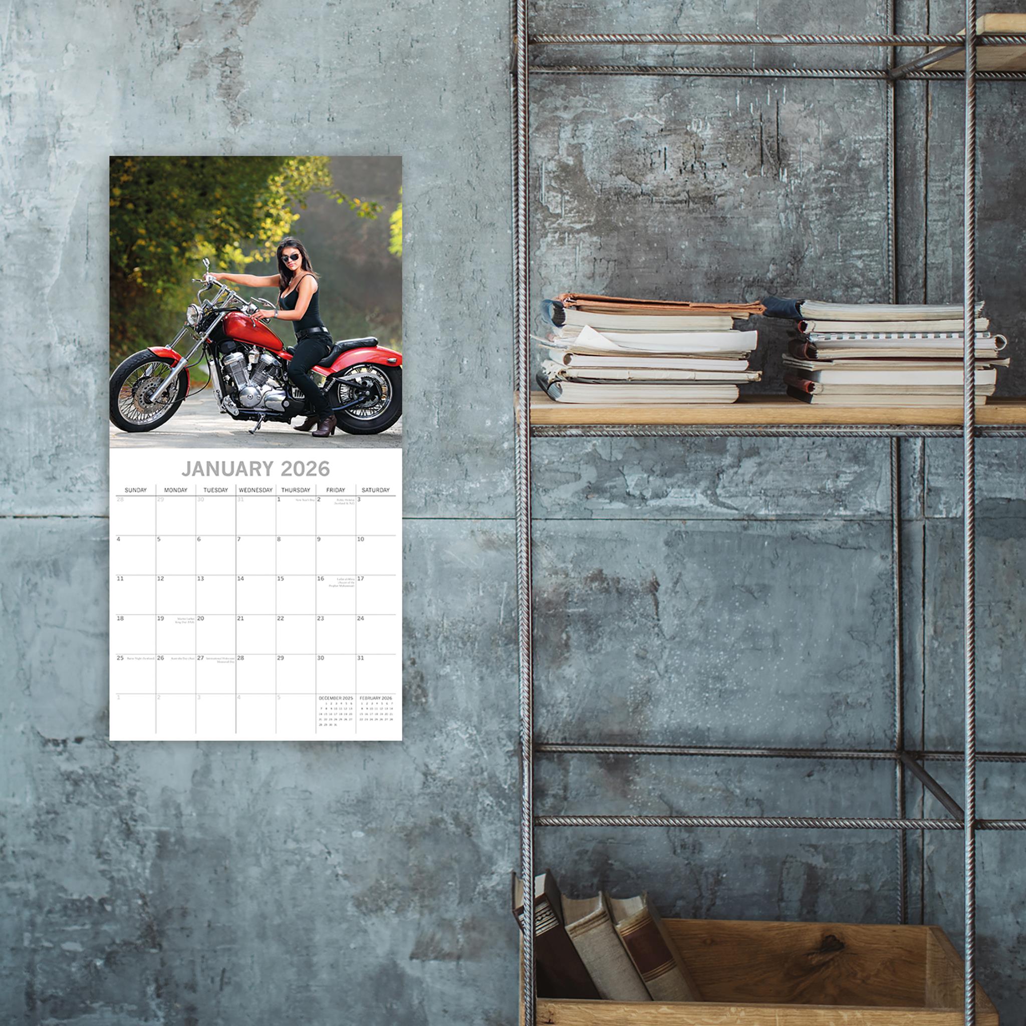 Calendrier mural Biker Babes 2026