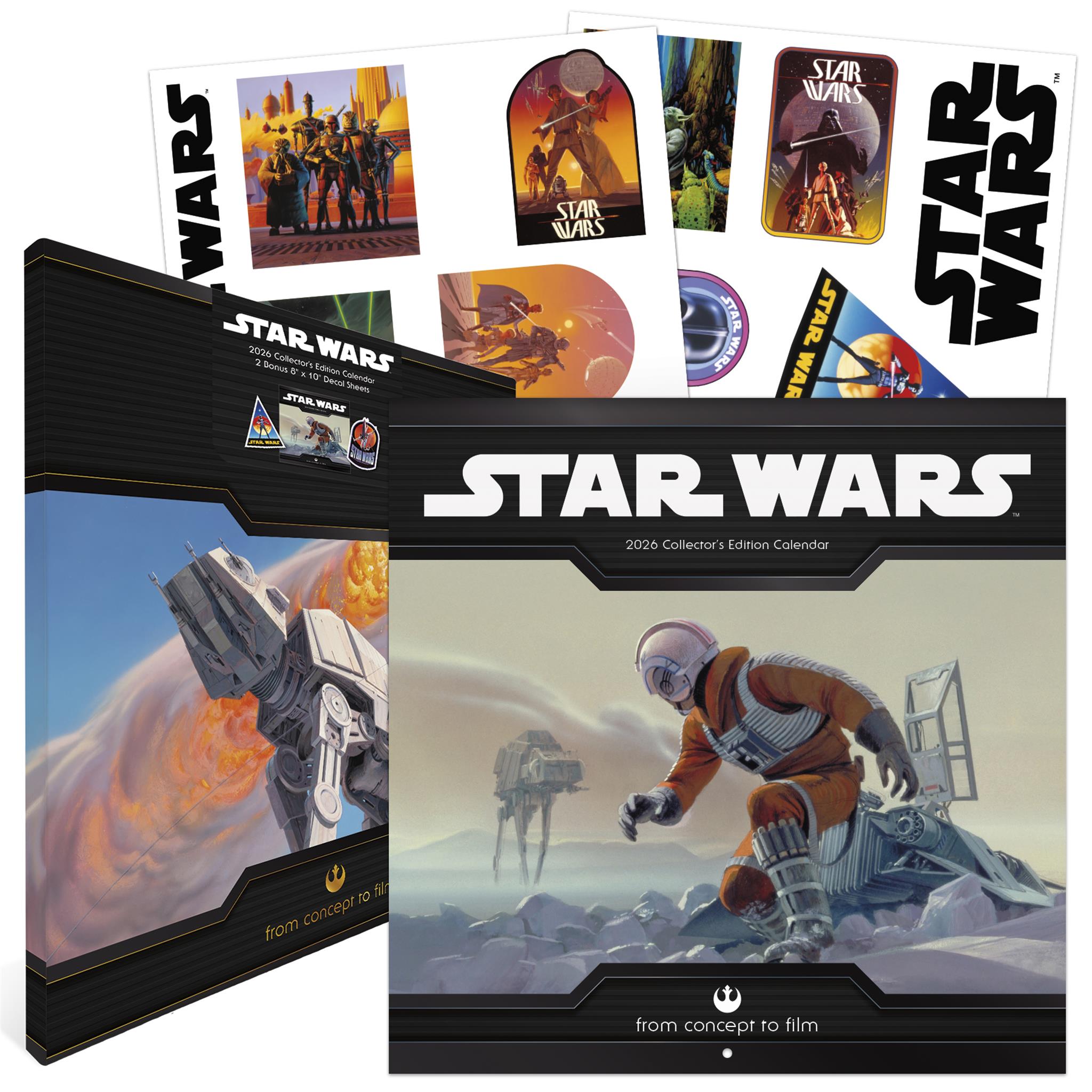 Calendrier mural Star Wars Édition Collector 2026